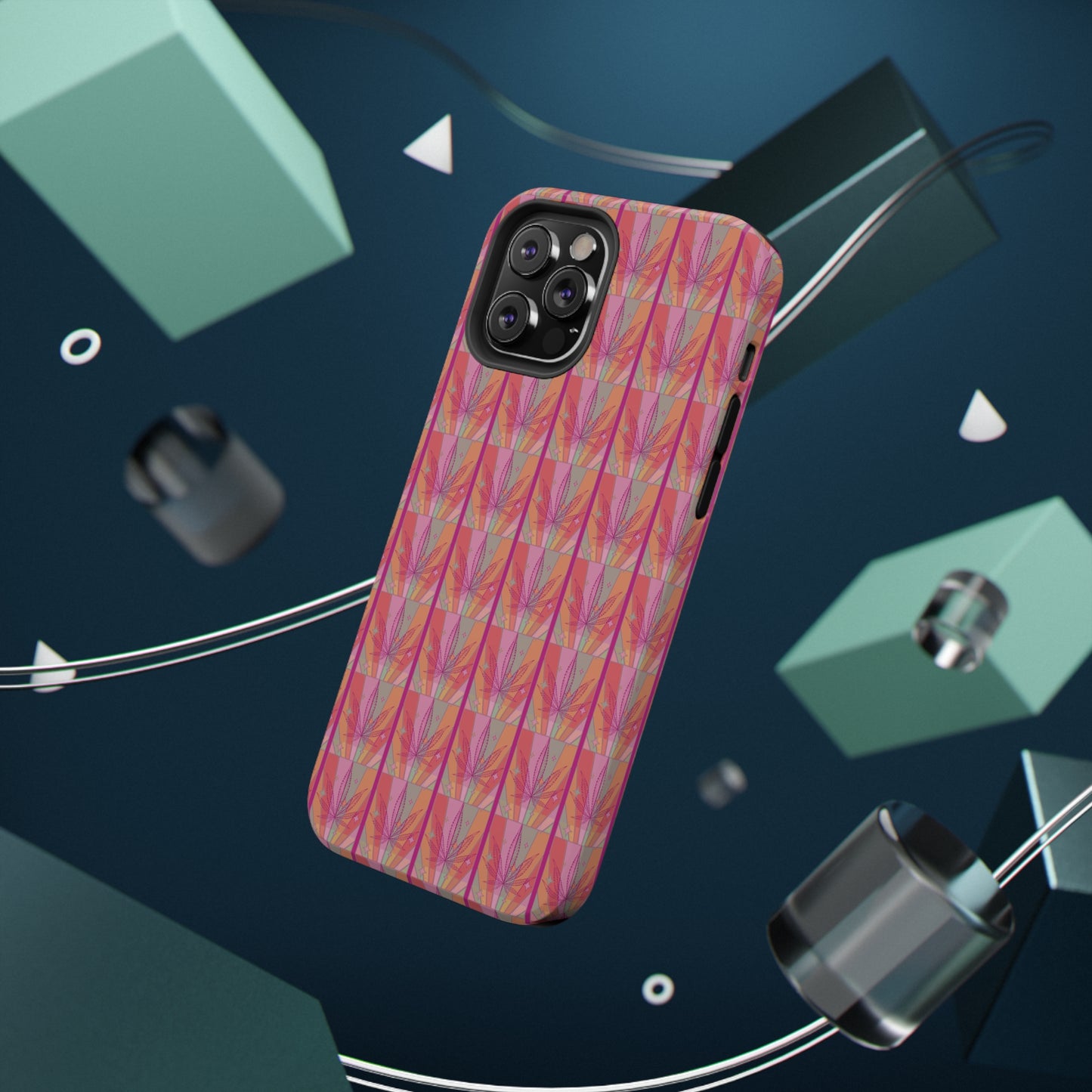 Candycore 420 cannabis Impact Resistant phone case pink