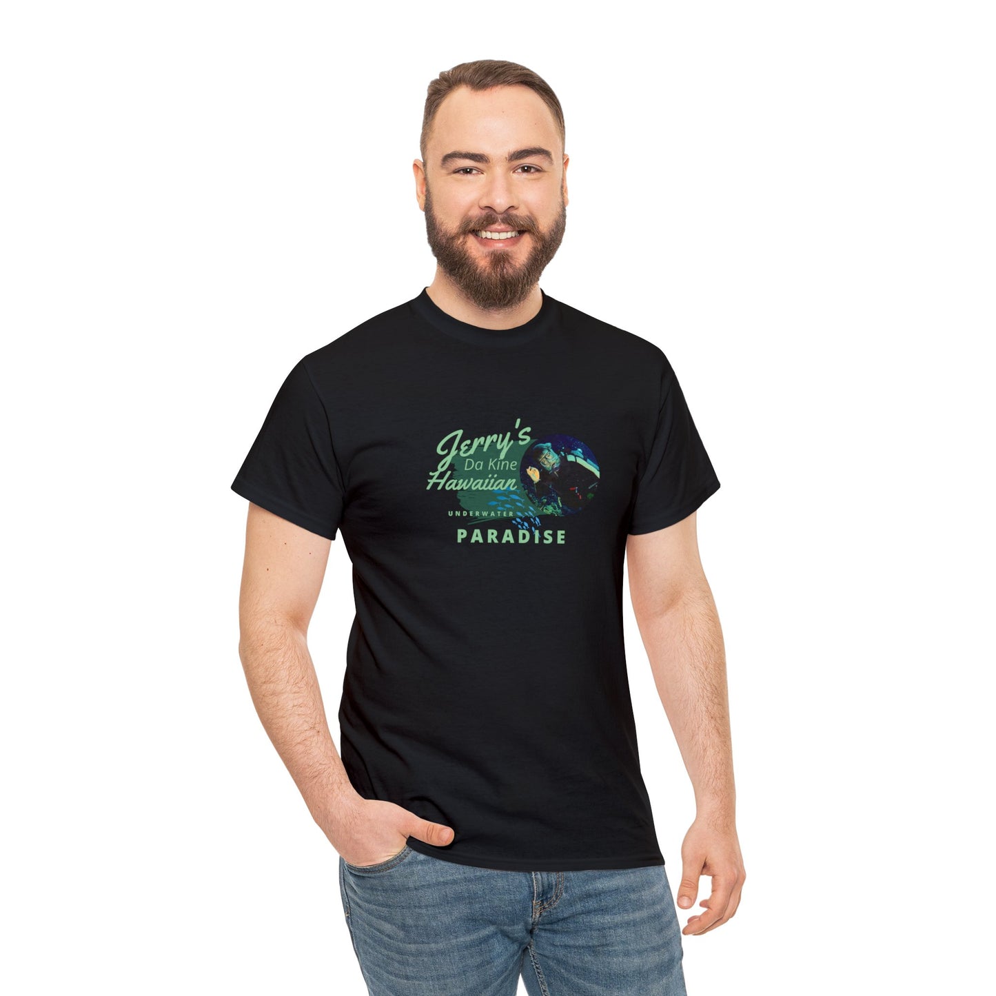 Jerry Garcia Da Kine Hawaiian Unisex Heavy Cotton Tee