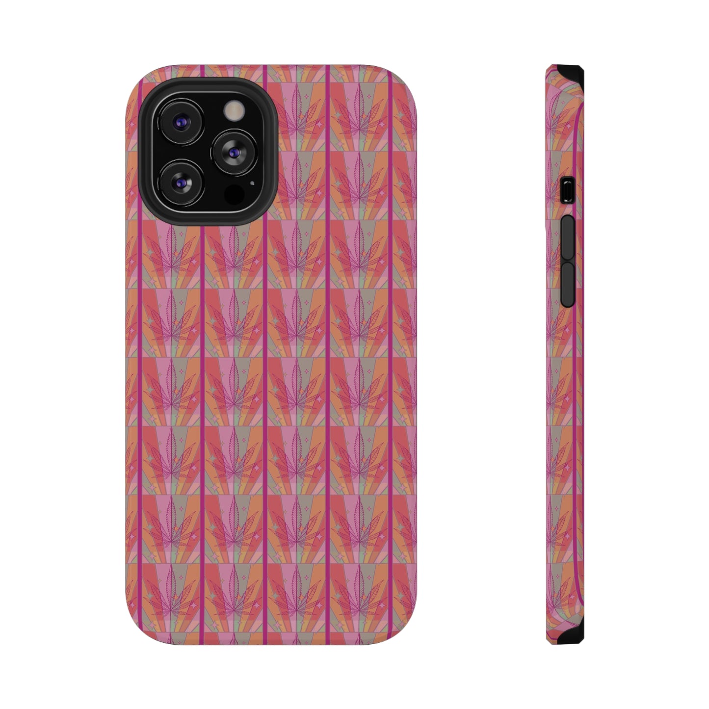 Candycore 420 cannabis Impact Resistant phone case pink