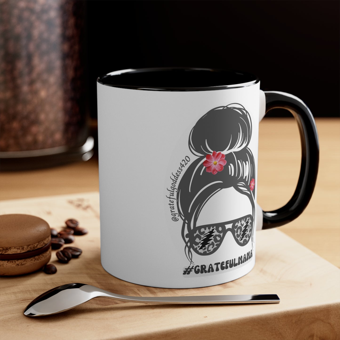 Grateful Mama Grateful Dead inspired Mug - deadhead gift for her scarlet begonias inspired hippie chick mug