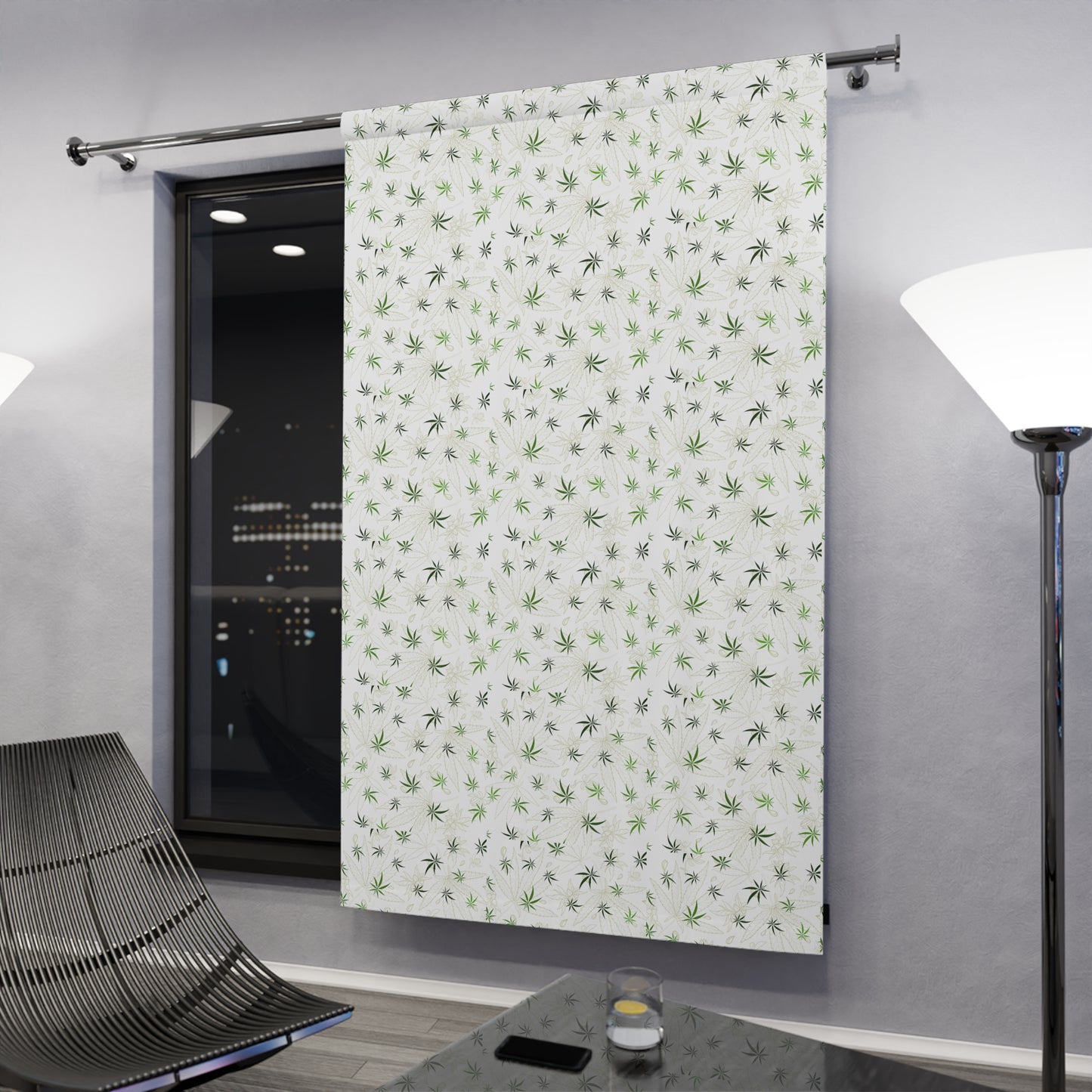 Custom cannabis 420 decor curtains -marijuana print blackout curtains for stoner style hippie homes boho chic dope decor