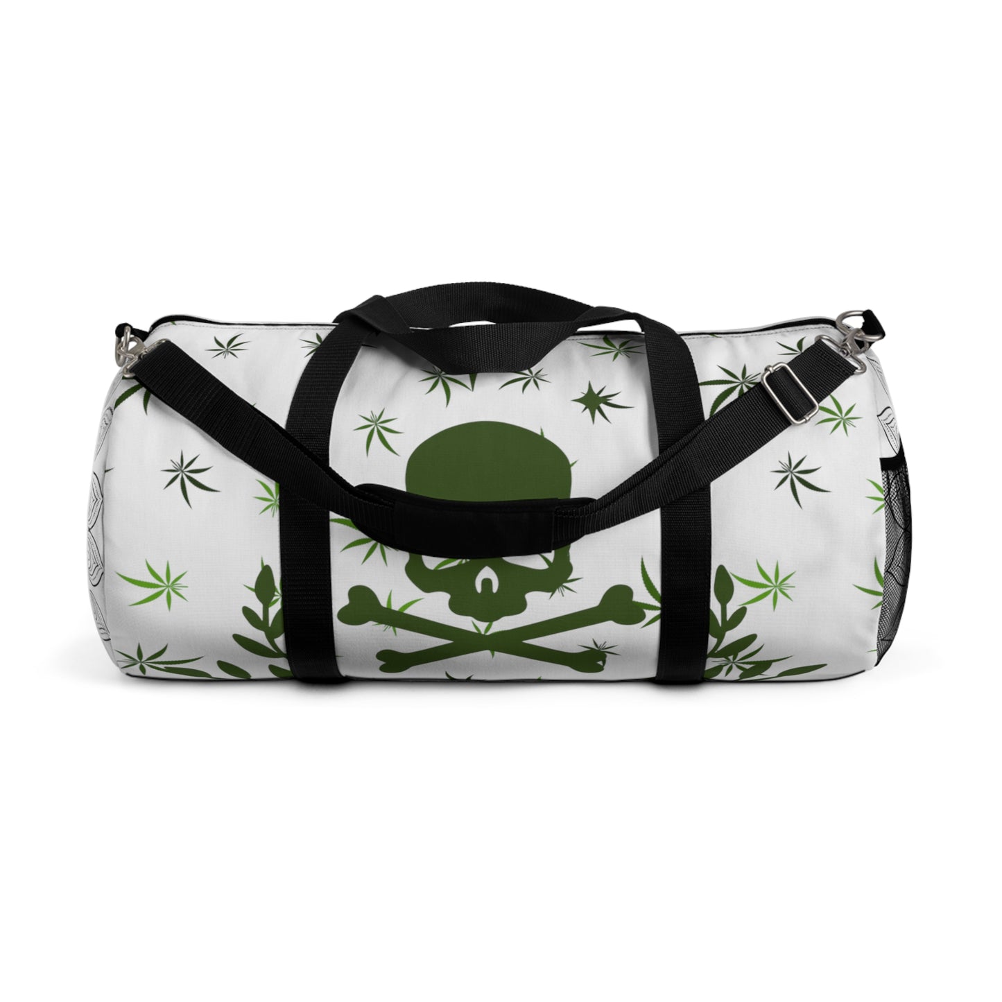Skull and cross bones cannabis print Duffel Bag 420 pirate skull bag perfect high end cannabis couture gym bag