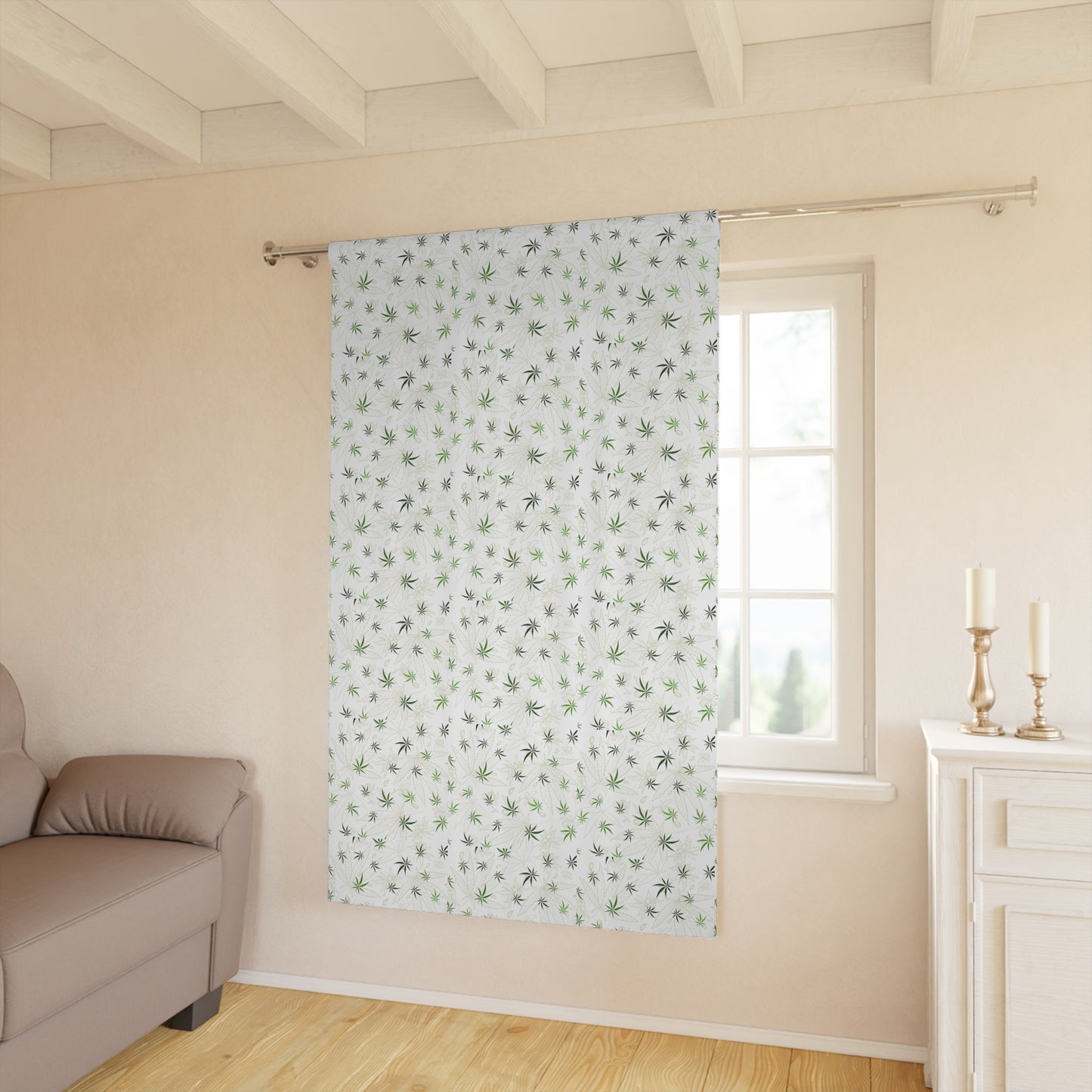 Custom cannabis 420 decor curtains -marijuana print blackout curtains for stoner style hippie homes boho chic dope decor