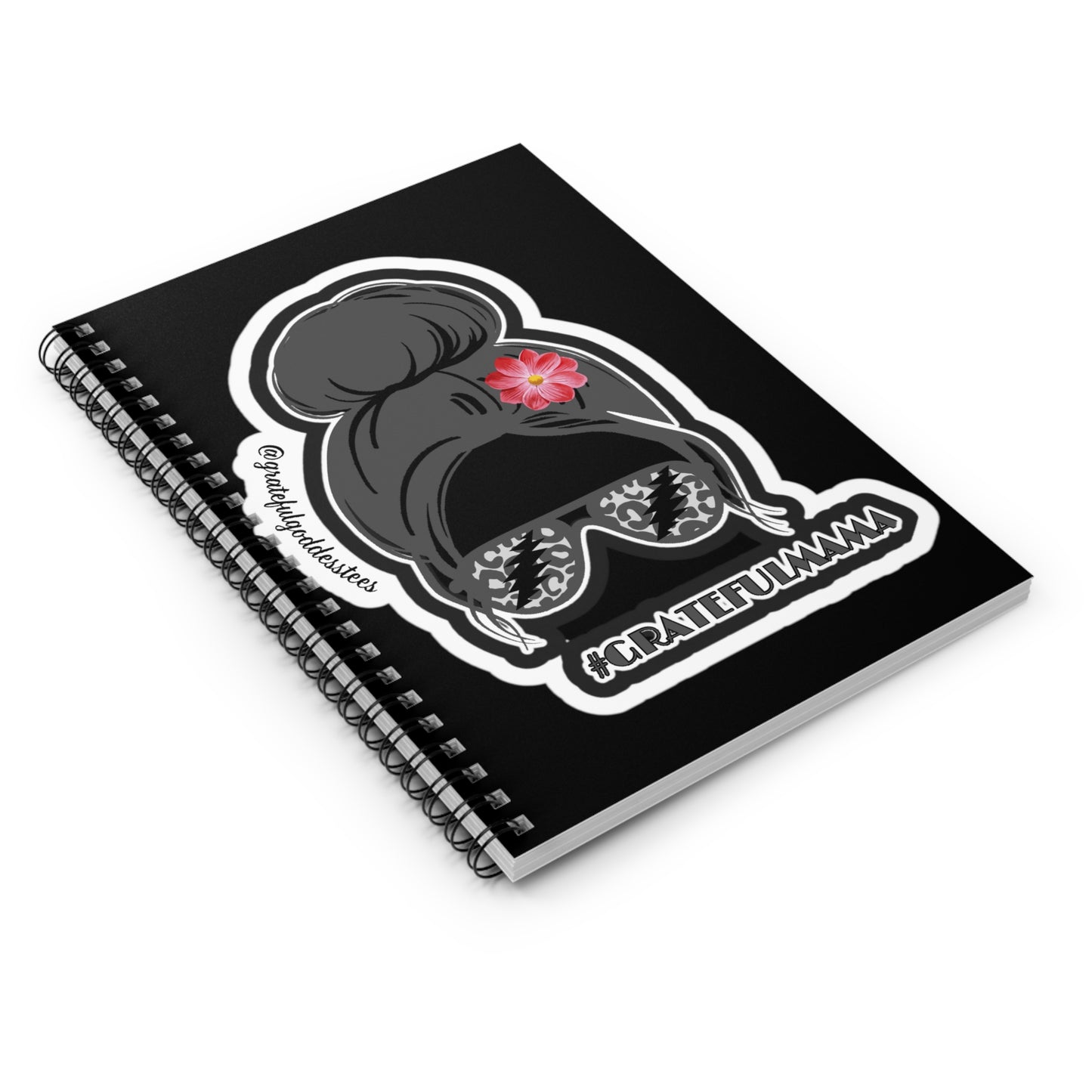 Grateful Dead inspired grateful mama black notebook