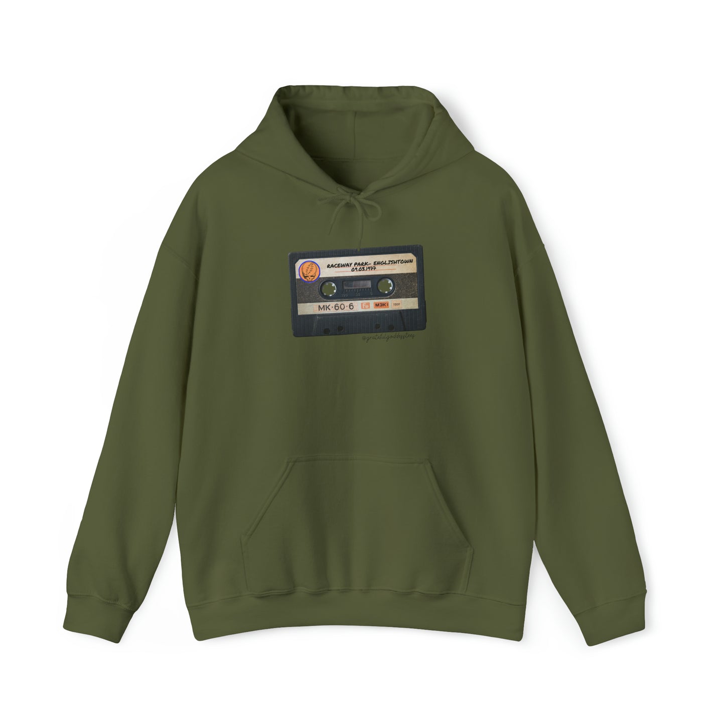 Grateful Dead Vintage cassette bootleg tape Hoodie Sweatshirt Englishtown 1977