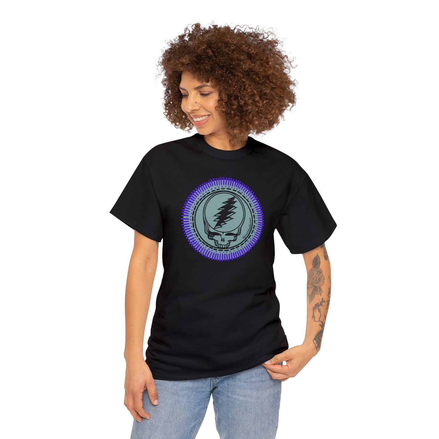 Grateful Dead steal your face mandala inspired tshirt