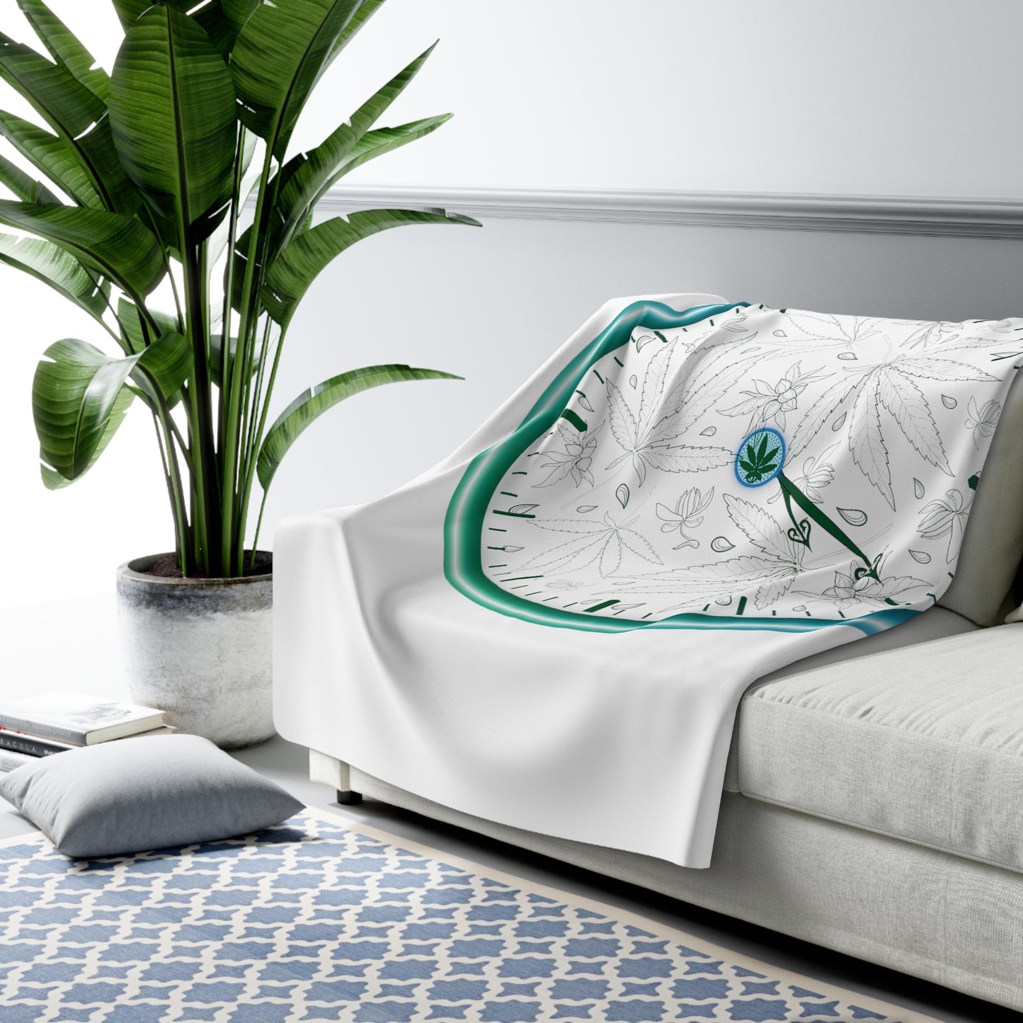 420 clock cannabis couture decor blanket marijuana 420 clock blanket perfect high end gift for stoners 2 sizes 420 home decor