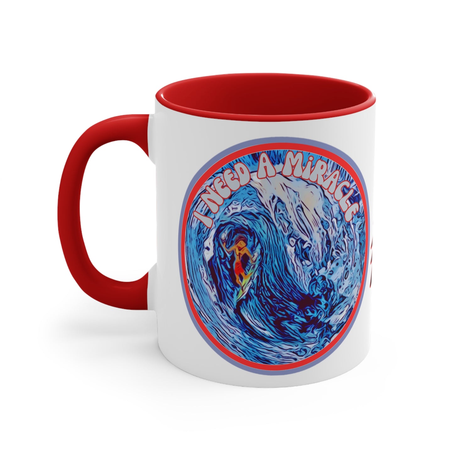 Grateful Dead I need a miracle hang 10 surfer Mug for deadheads