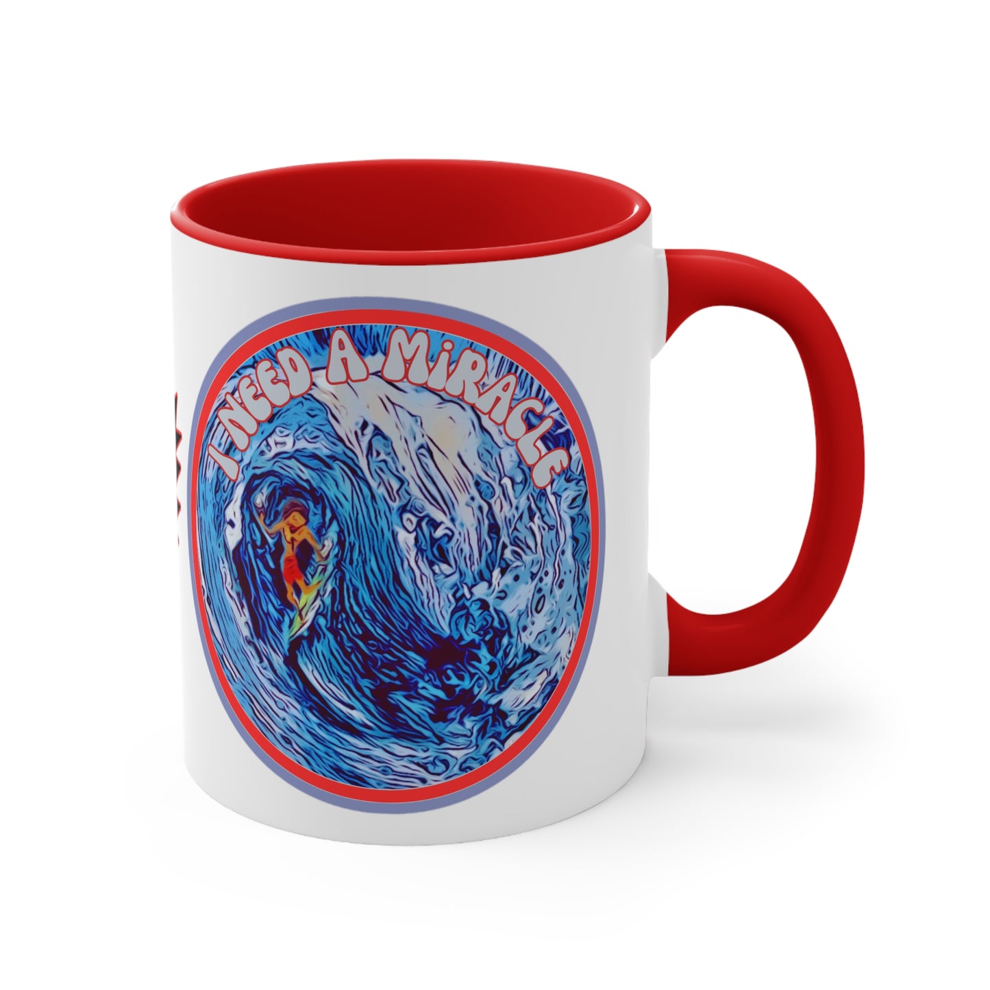 Grateful Dead I need a miracle hang 10 surfer Mug for deadheads