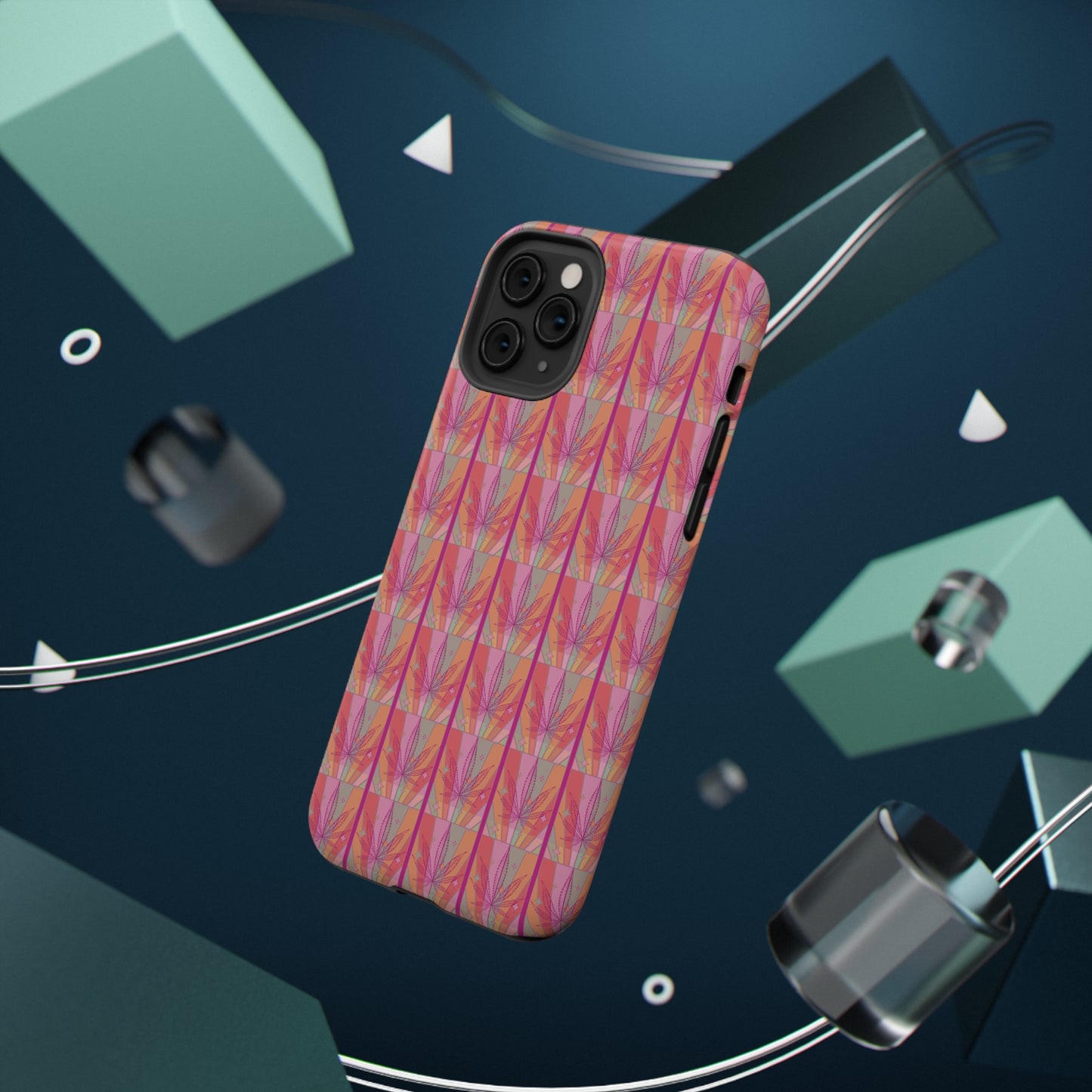 Candycore 420 cannabis Impact Resistant phone case pink