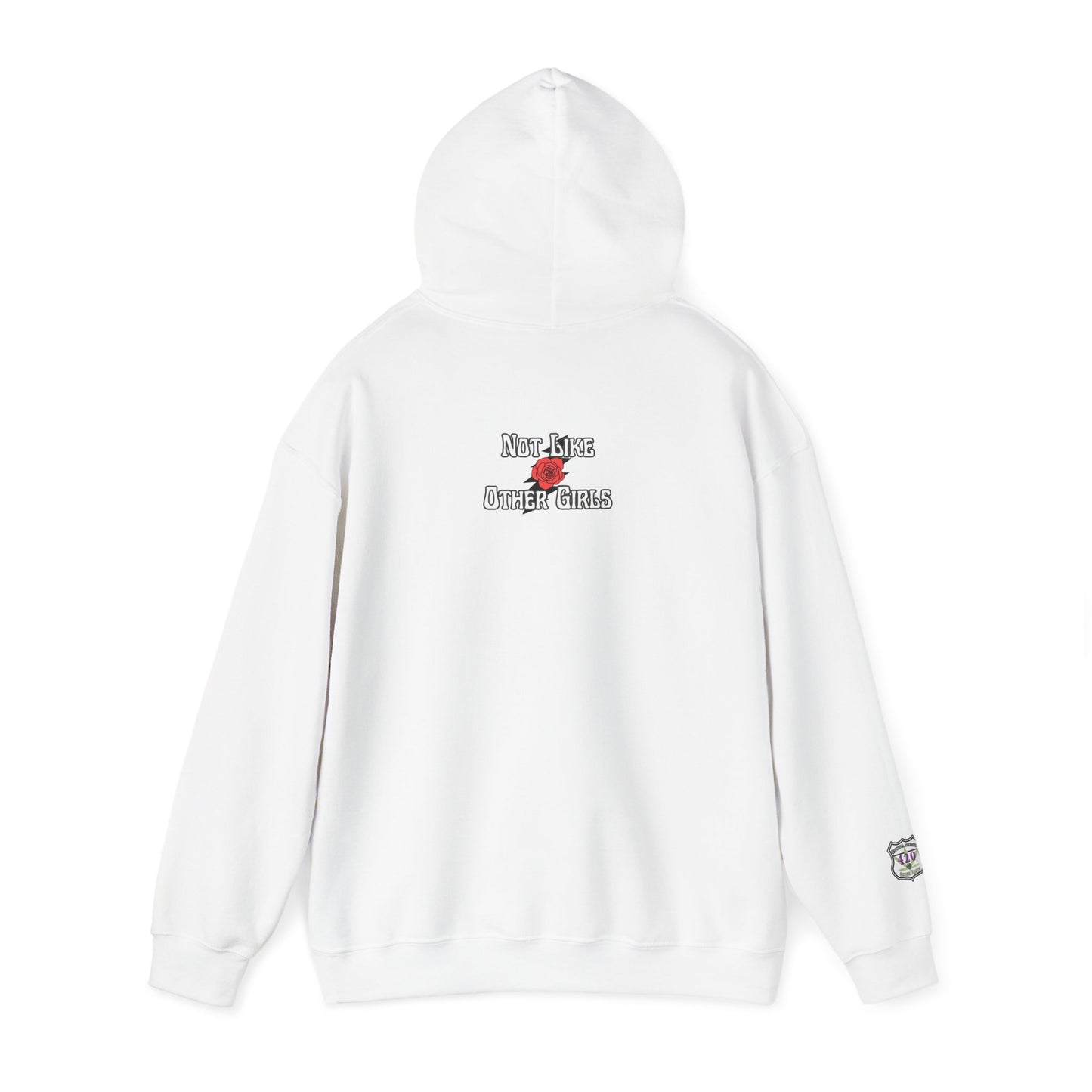 Grateful Dead hoodie scarlet begonias sweatshirt - print on front, back, and sleeve- Not like other girls