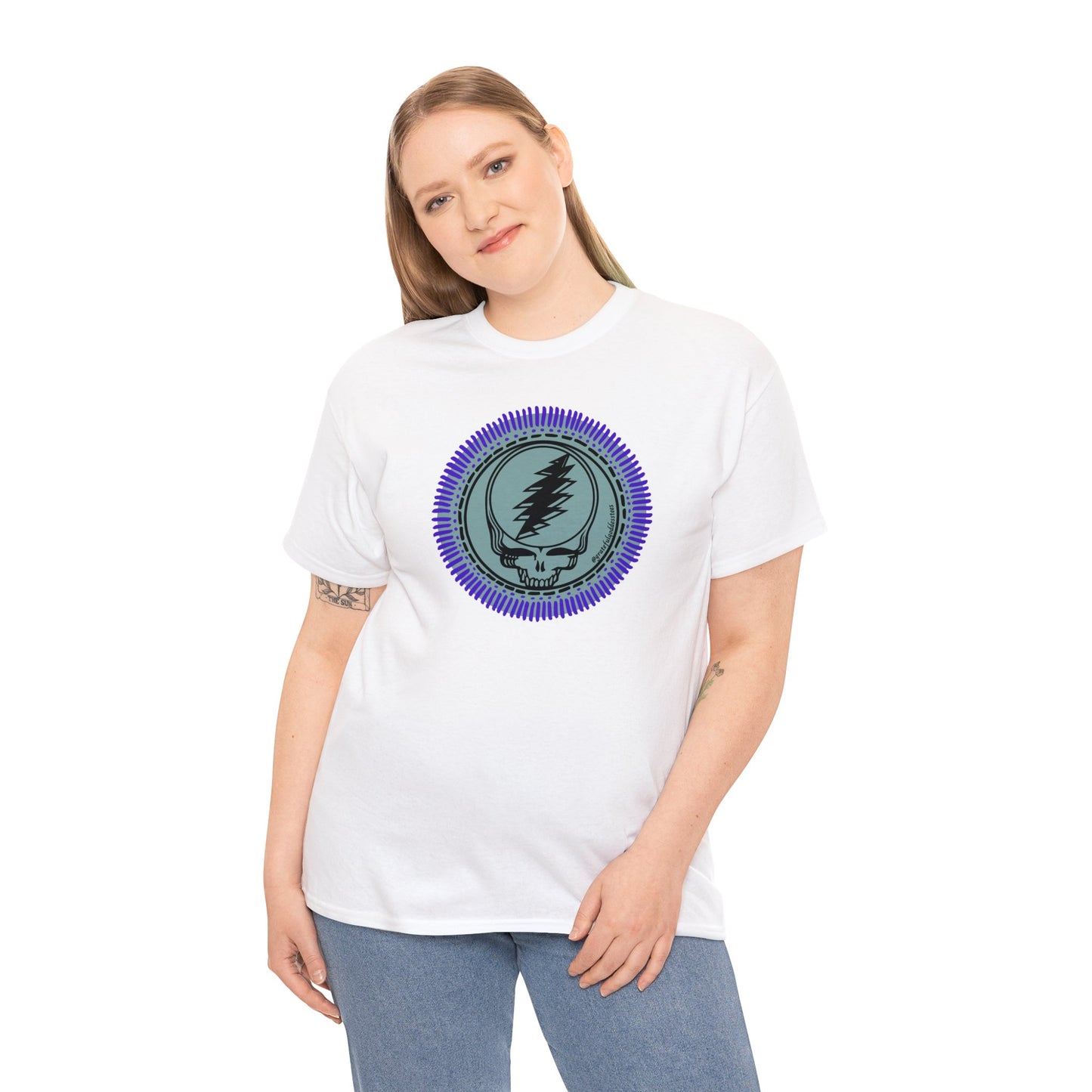 Grateful Dead steal your face mandala inspired tshirt