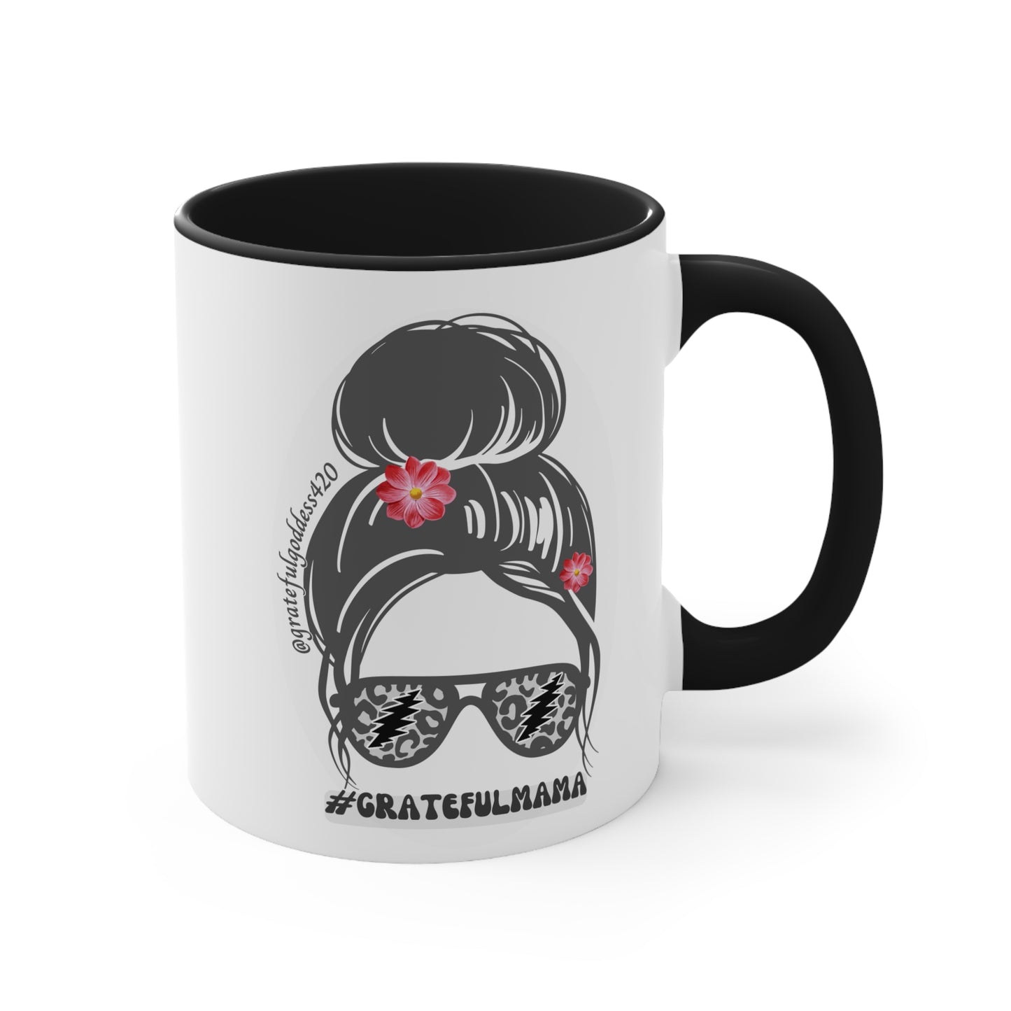 Grateful Mama Grateful Dead inspired Mug - deadhead gift for her scarlet begonias inspired hippie chick mug