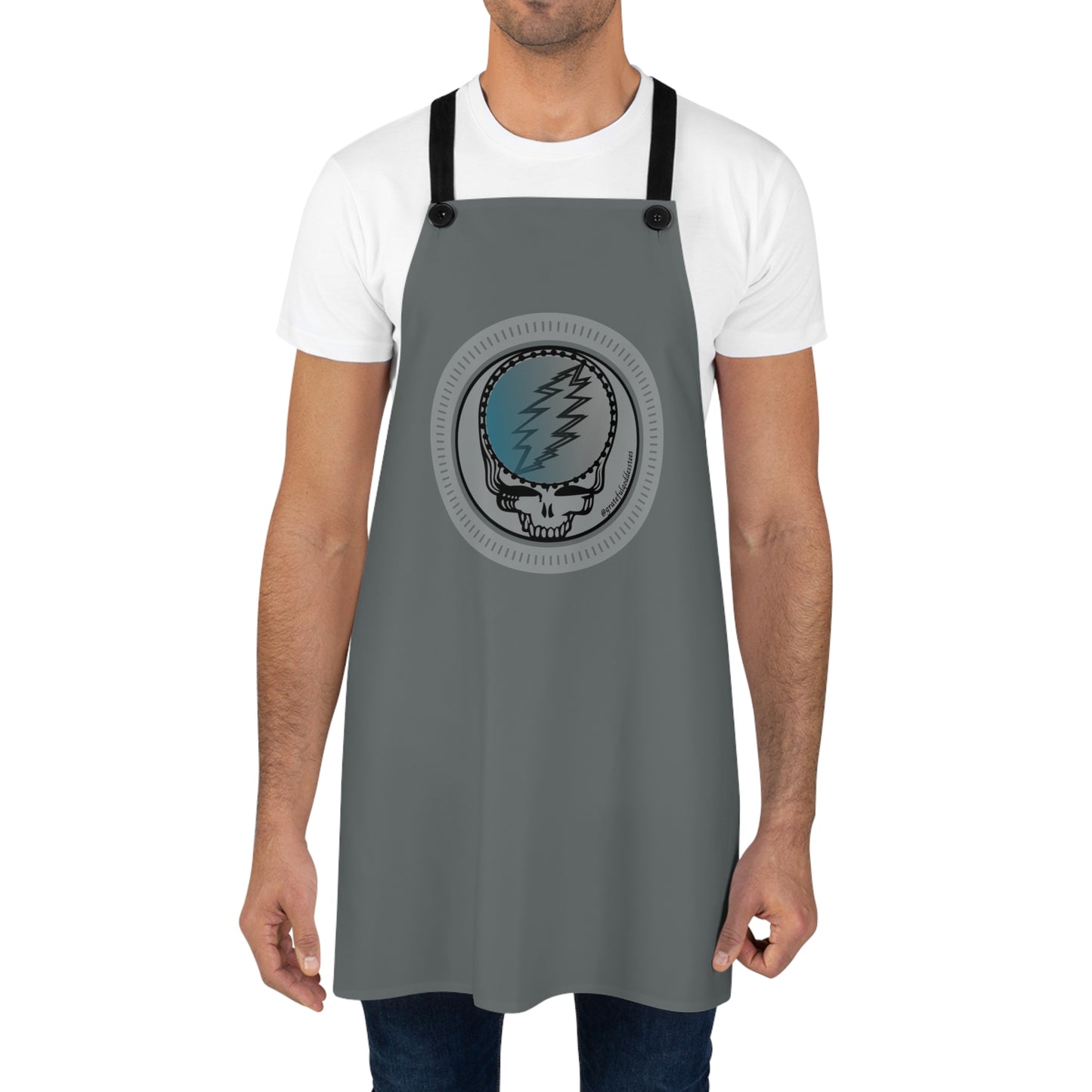 Grateful Dead home Steal your face gray Apron