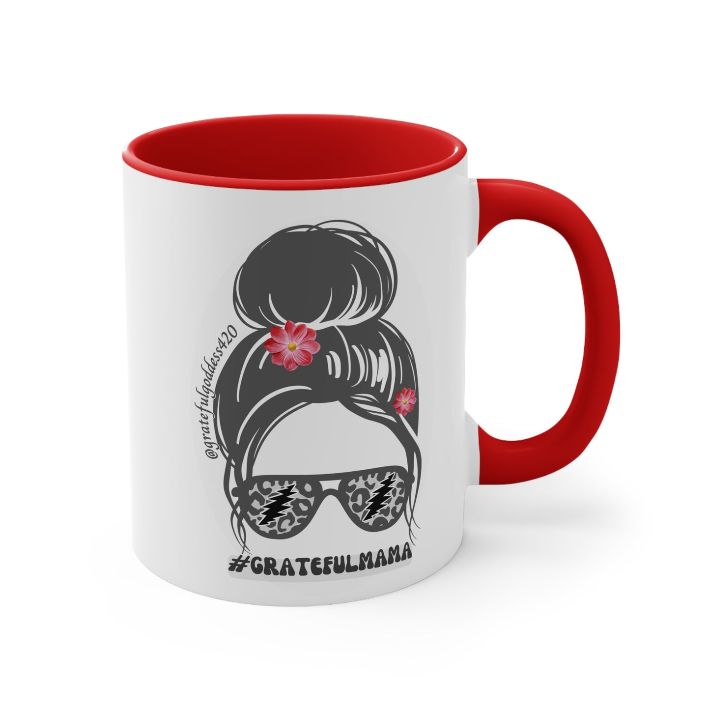Grateful Mama Grateful Dead inspired Mug - deadhead gift for her scarlet begonias inspired hippie chick mug