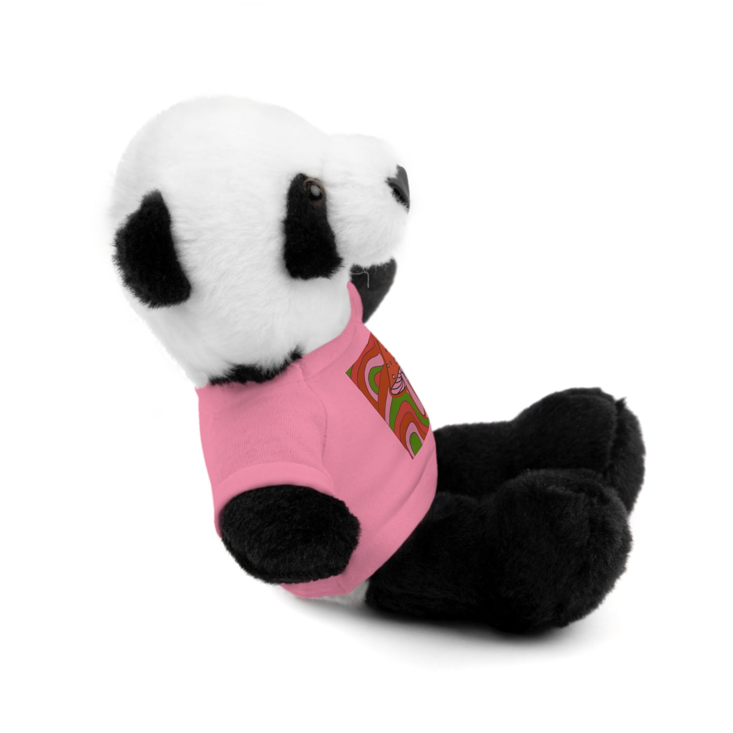 Stuffed Animals with psychedelic mushroom tshirt fun gift for fungi lovers