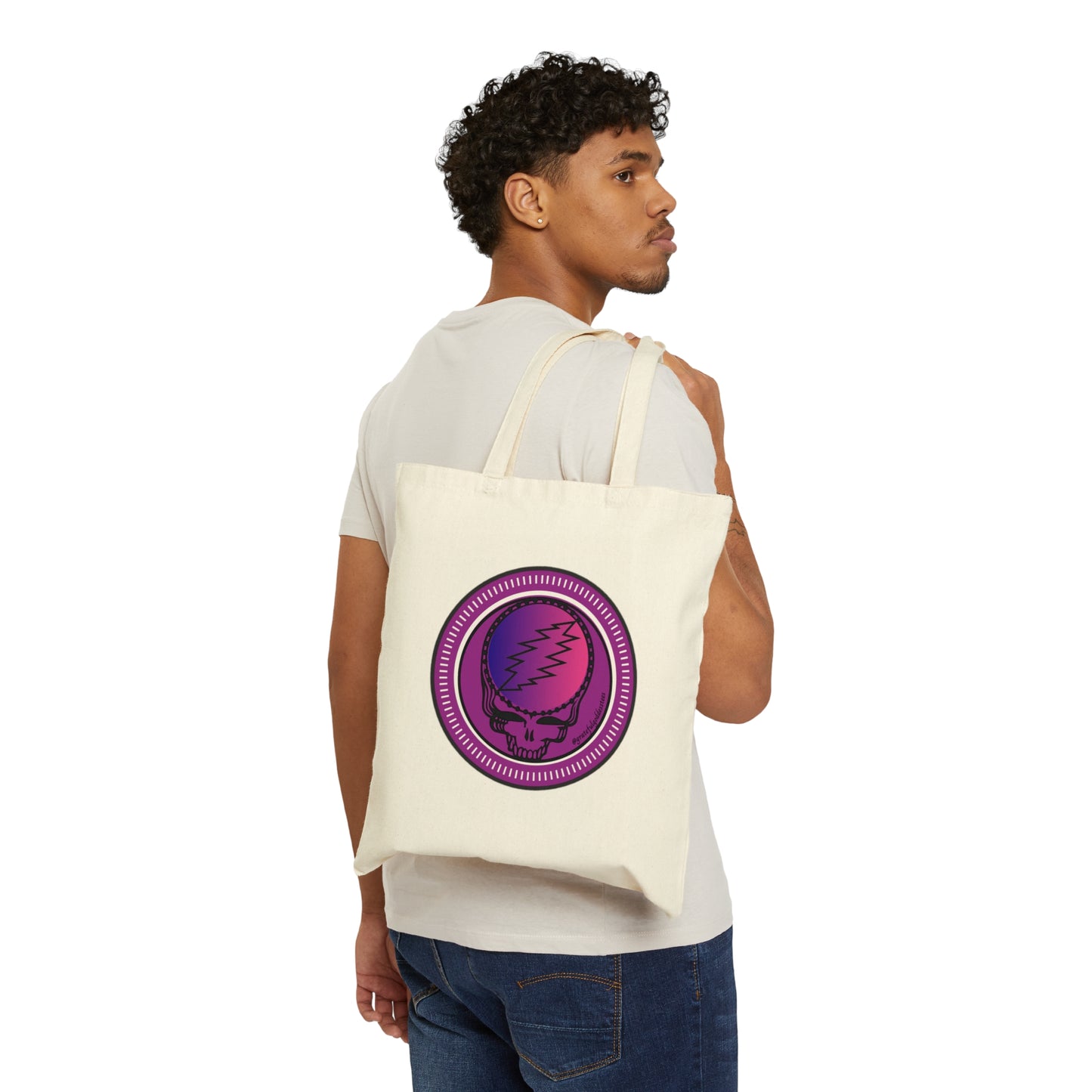 Grateful Dead inspired Cotton Canvas Tote Bag