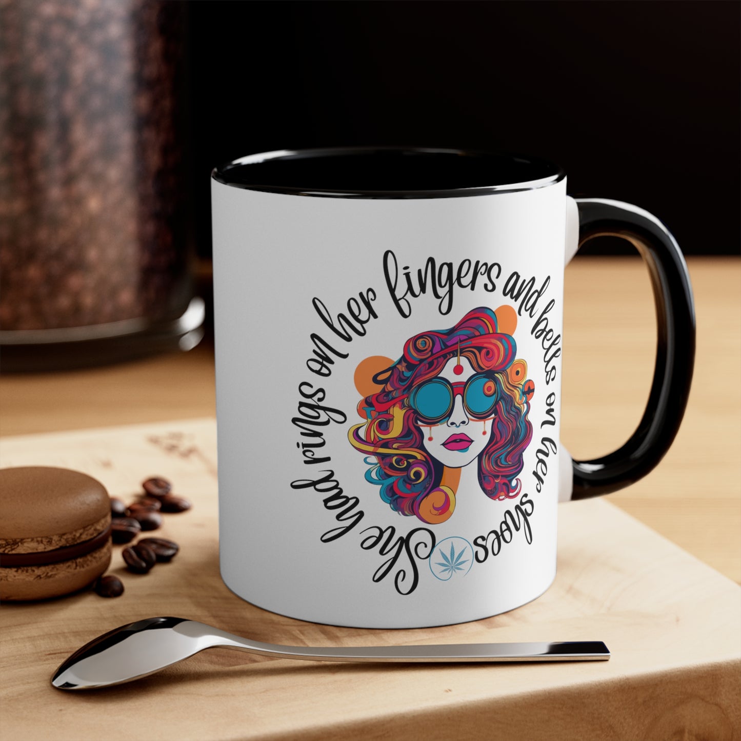 Grateful Dead song lyrics mug scarlet begonias inspired gift for deadheads she had rings on her fingers