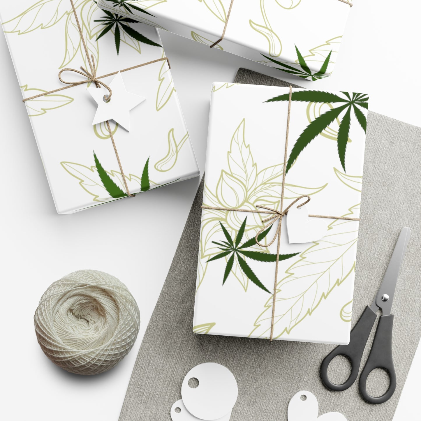 Cannabis leaf print Gift Wrap Papers perfect holiday gift wrap for marijuana lovers 420 gift wrapping paper