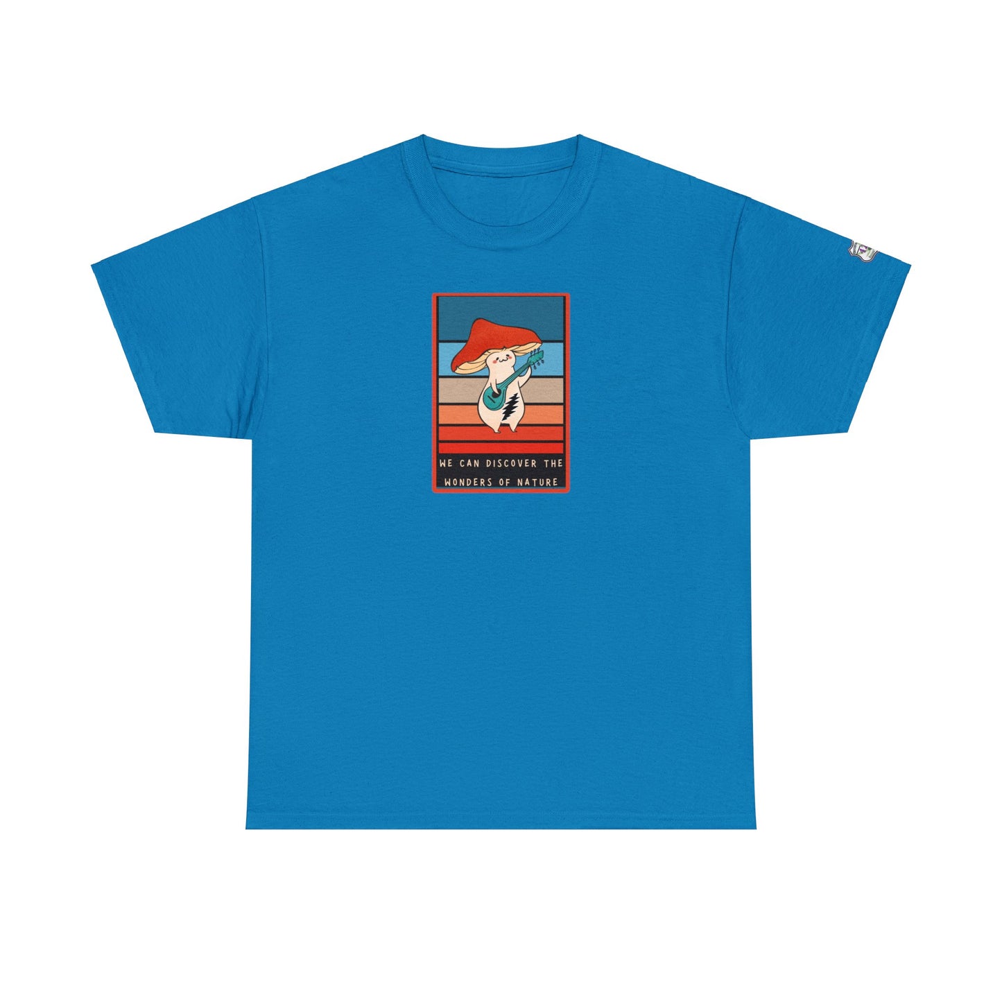 Grateful Dead Sugar Magnolia mushroom tshirt with left sleeve 420 print