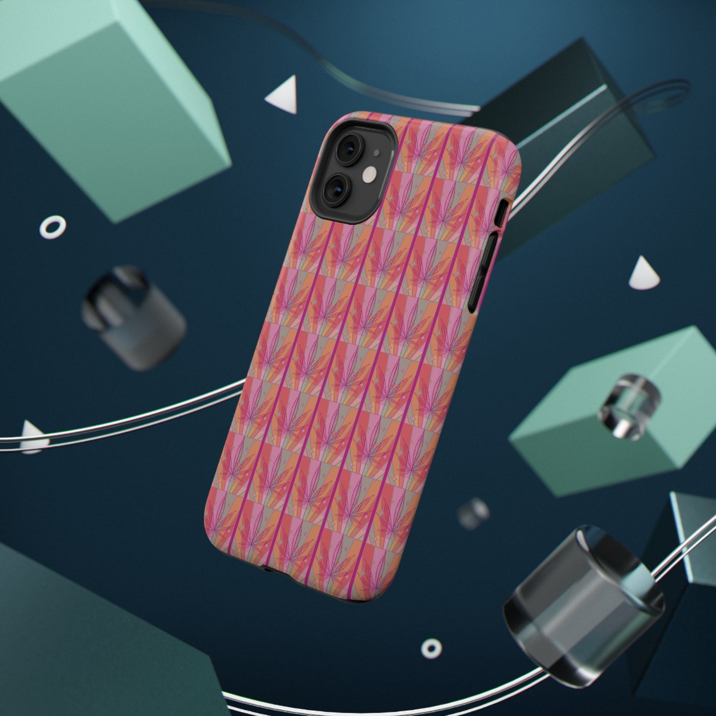 Candycore 420 cannabis Impact Resistant phone case pink