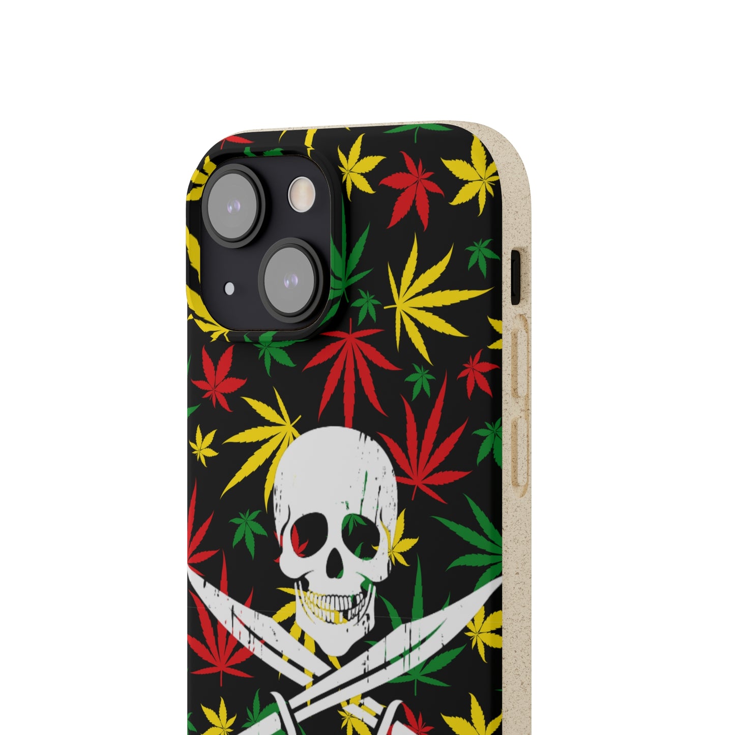 420 cannabis Jolly Roger Buccaneer weed Biodegradable eco friendly phone case