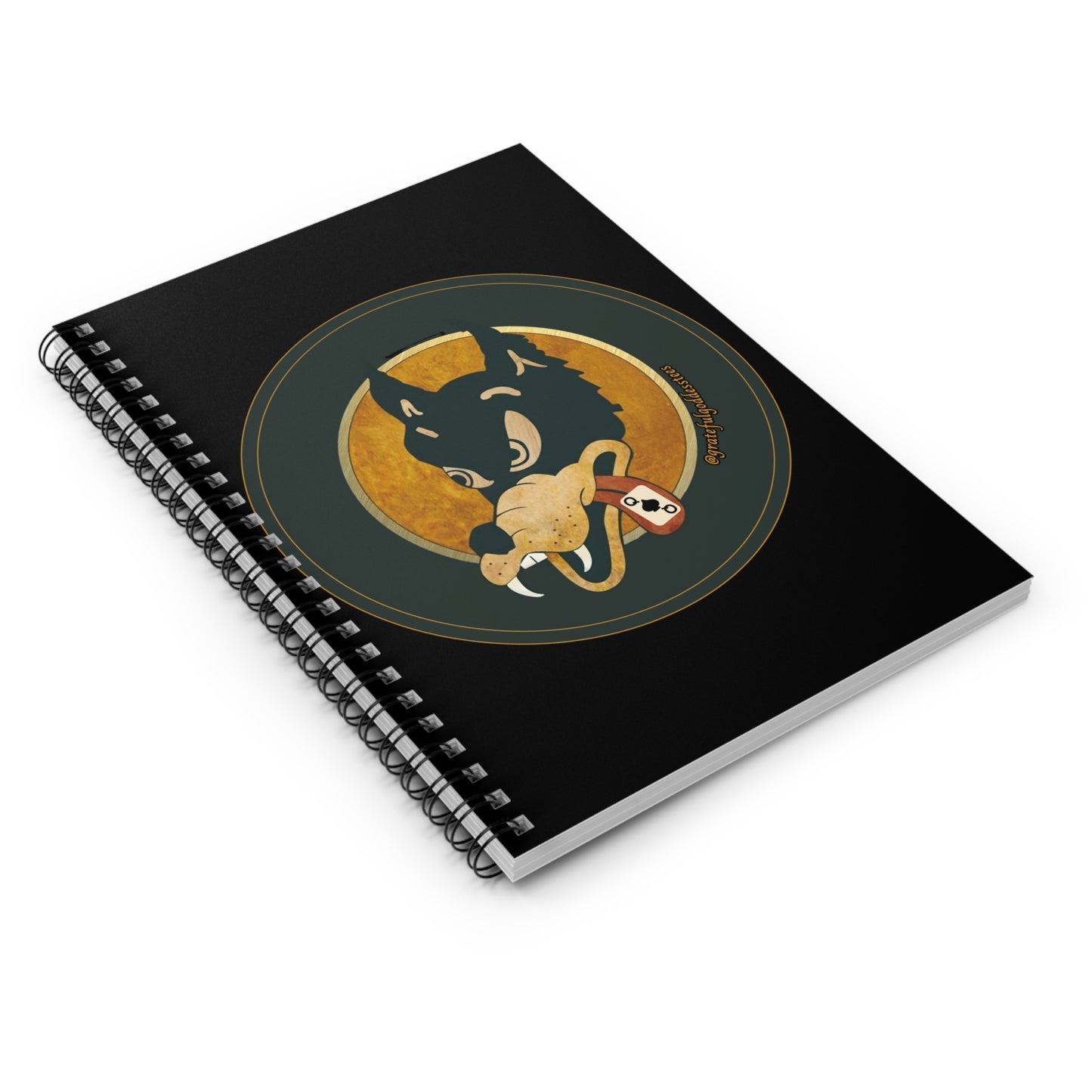 Grateful Dead dire wolf inspired Spiral Notebook