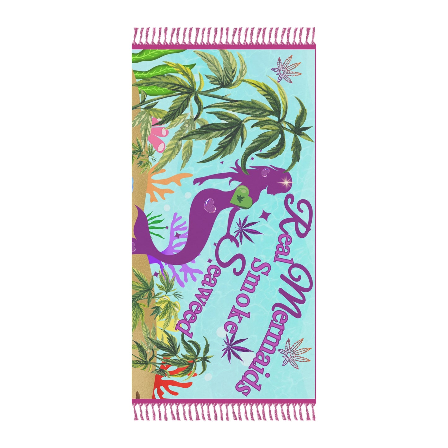 Mermaid marijuana boho beach bum cloth for stoner girl nature lovers