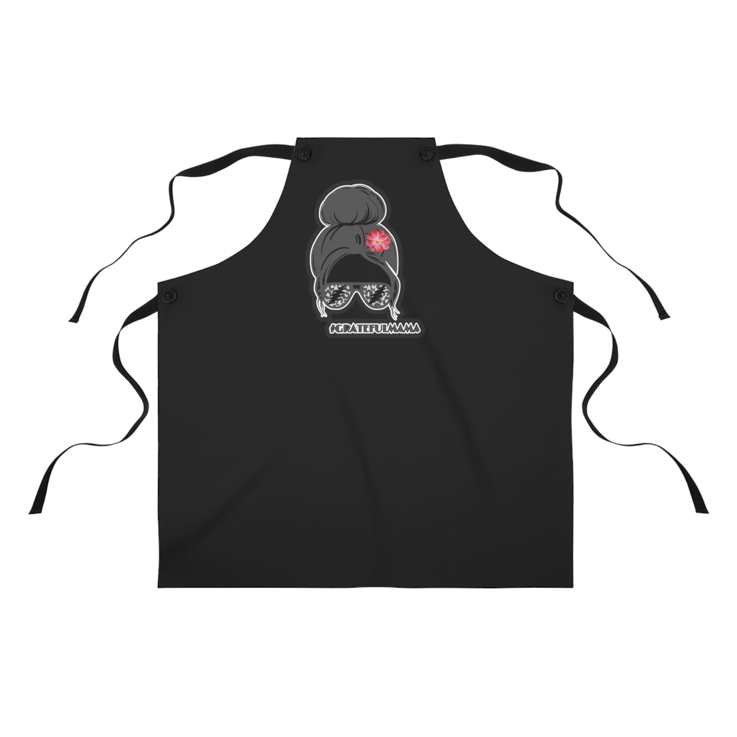 Grateful mama Grateful Dead inspred black Apron
