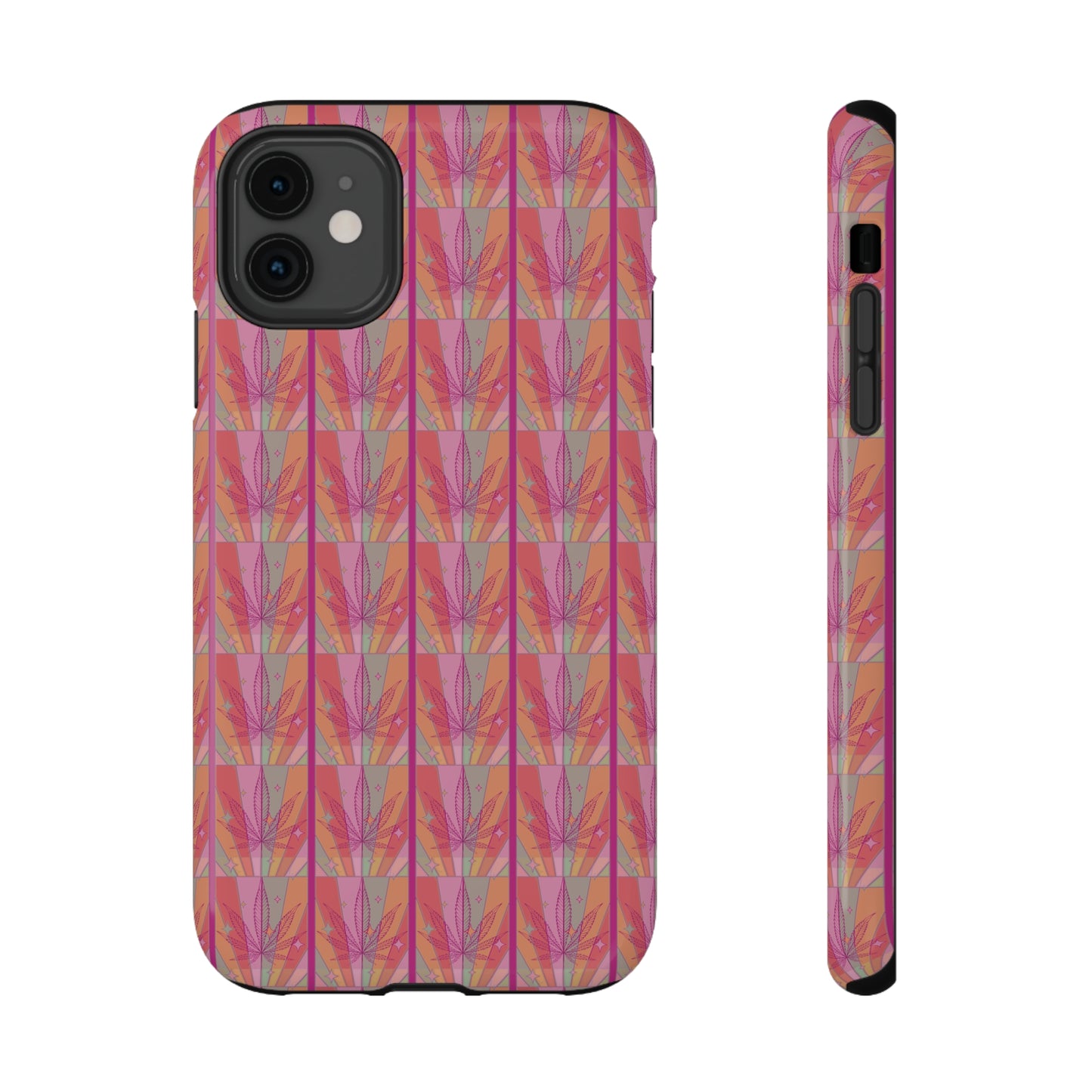 Candycore 420 cannabis Impact Resistant phone case pink