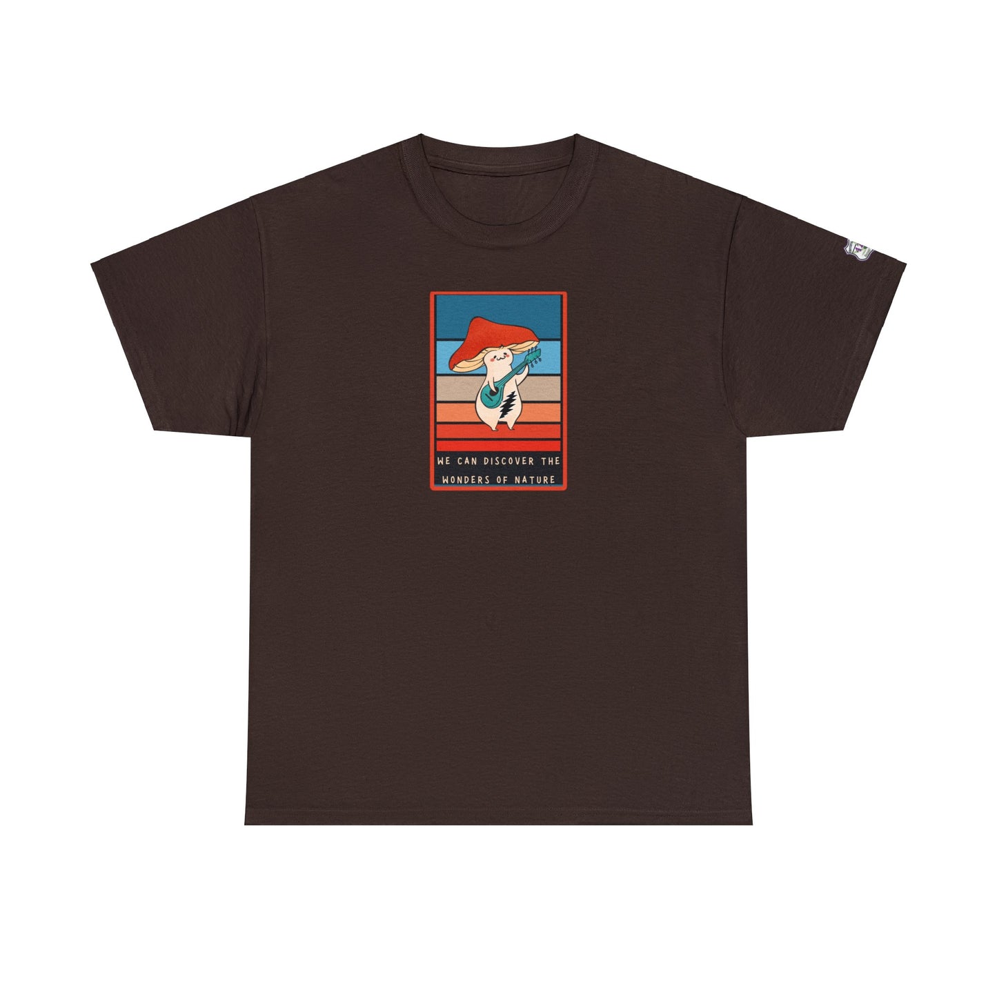Grateful Dead Sugar Magnolia mushroom tshirt with left sleeve 420 print