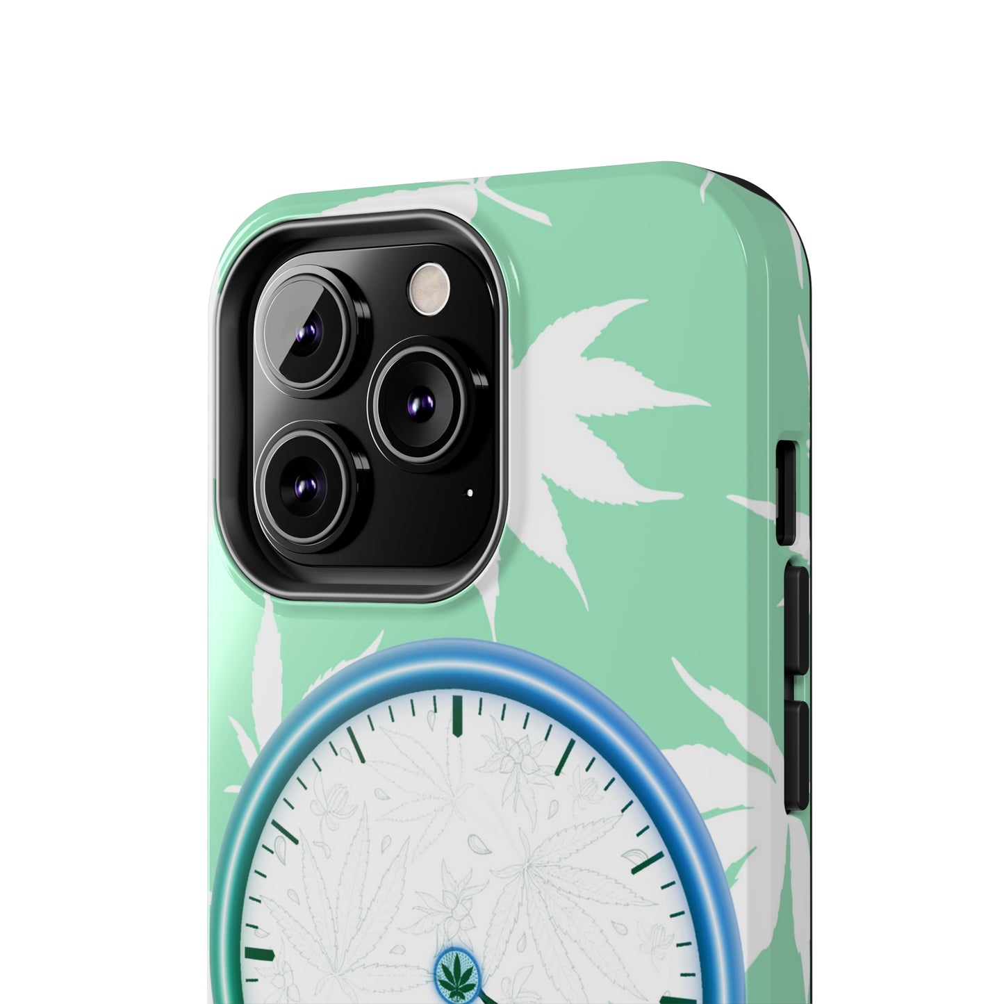 420 clock cannabis tough phone Cases cannabis leaf and 420 clock phone case for high end cannabist