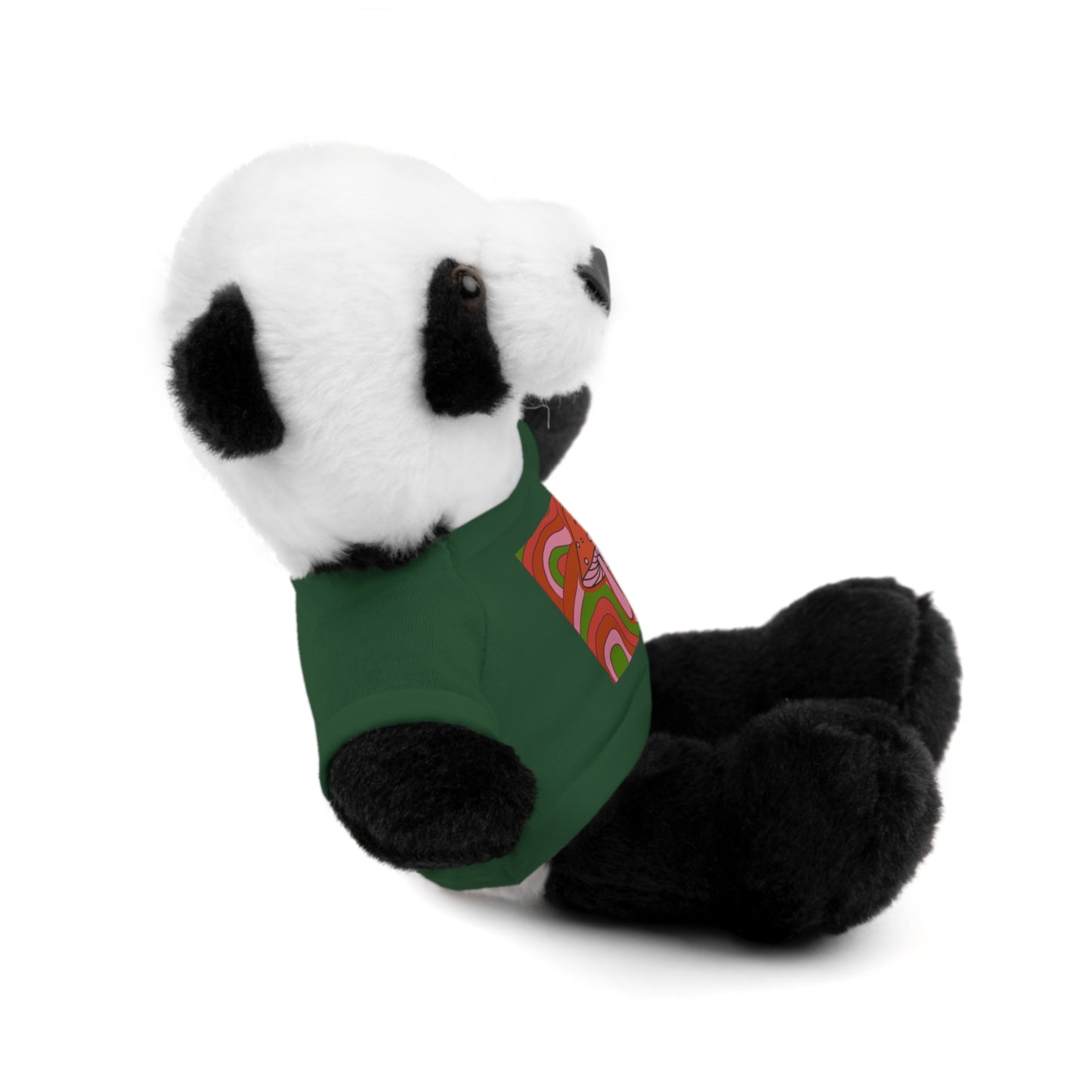 Stuffed Animals with psychedelic mushroom tshirt fun gift for fungi lovers