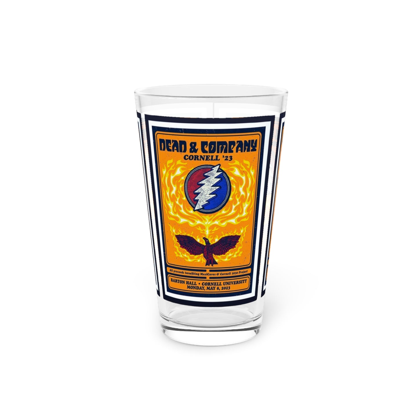Dead and Co Cornell 23 Pint Glass, 16oz
