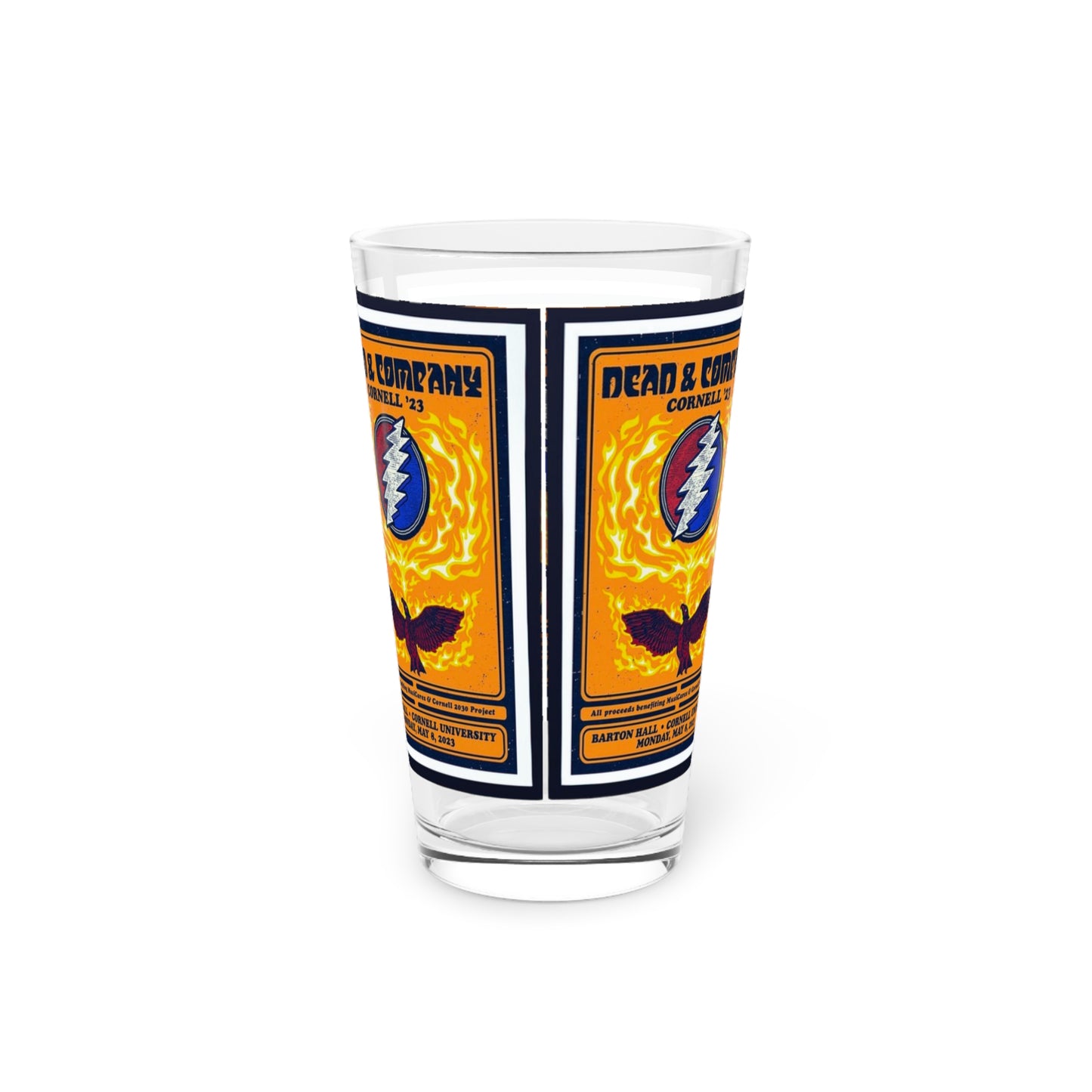Dead and Co Cornell 23 Pint Glass, 16oz