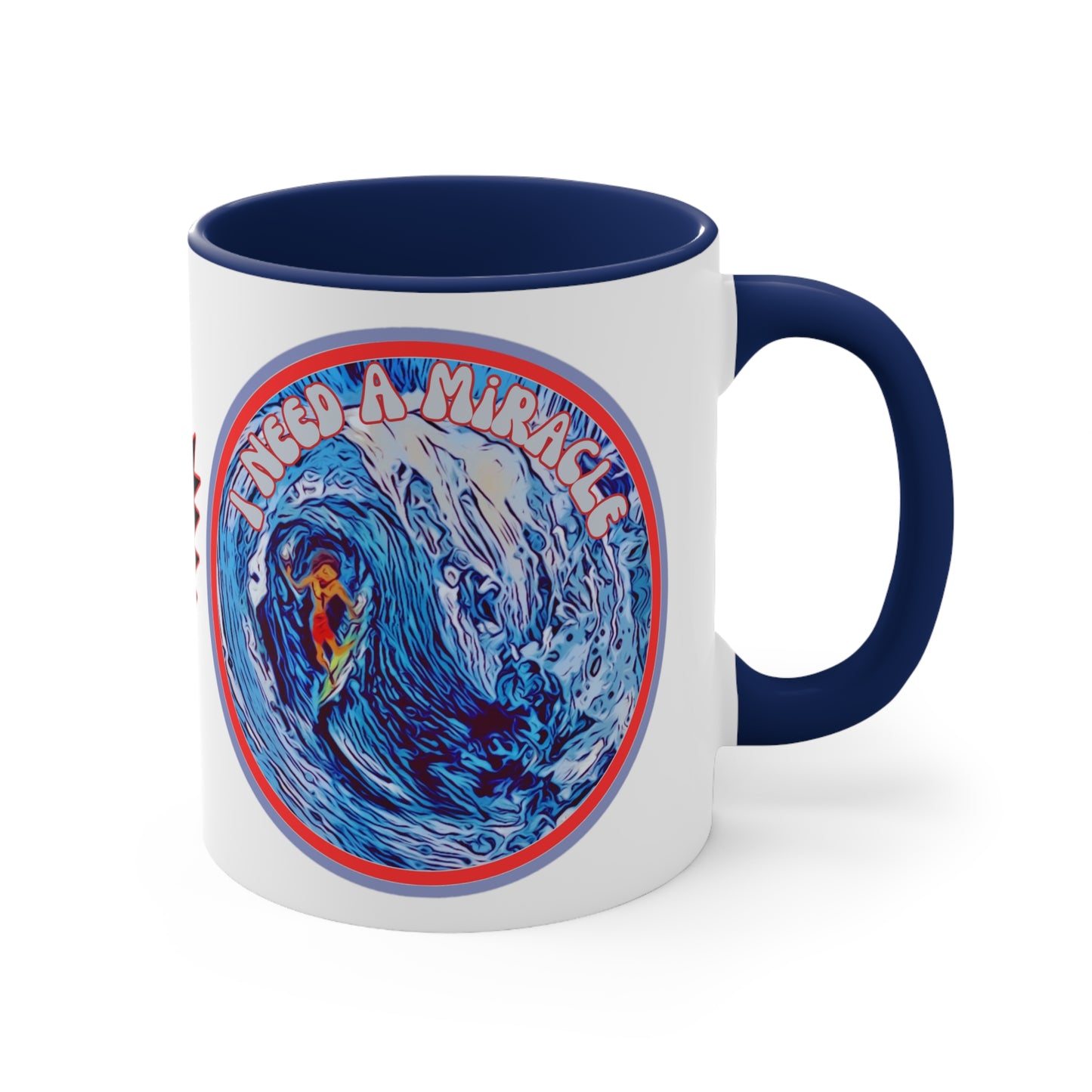 Grateful Dead I need a miracle hang 10 surfer Mug for deadheads