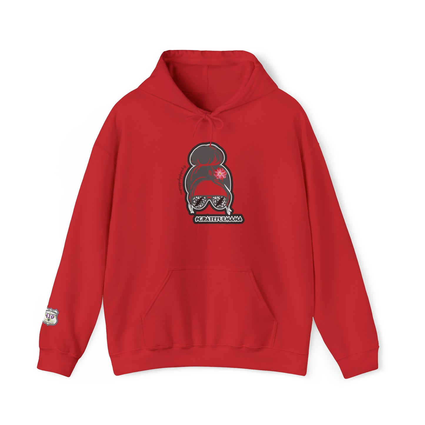 Grateful Dead hoodie Grateful Mama scarlet begonias Hooded Sweatshirt - print on front, back, and sleeve