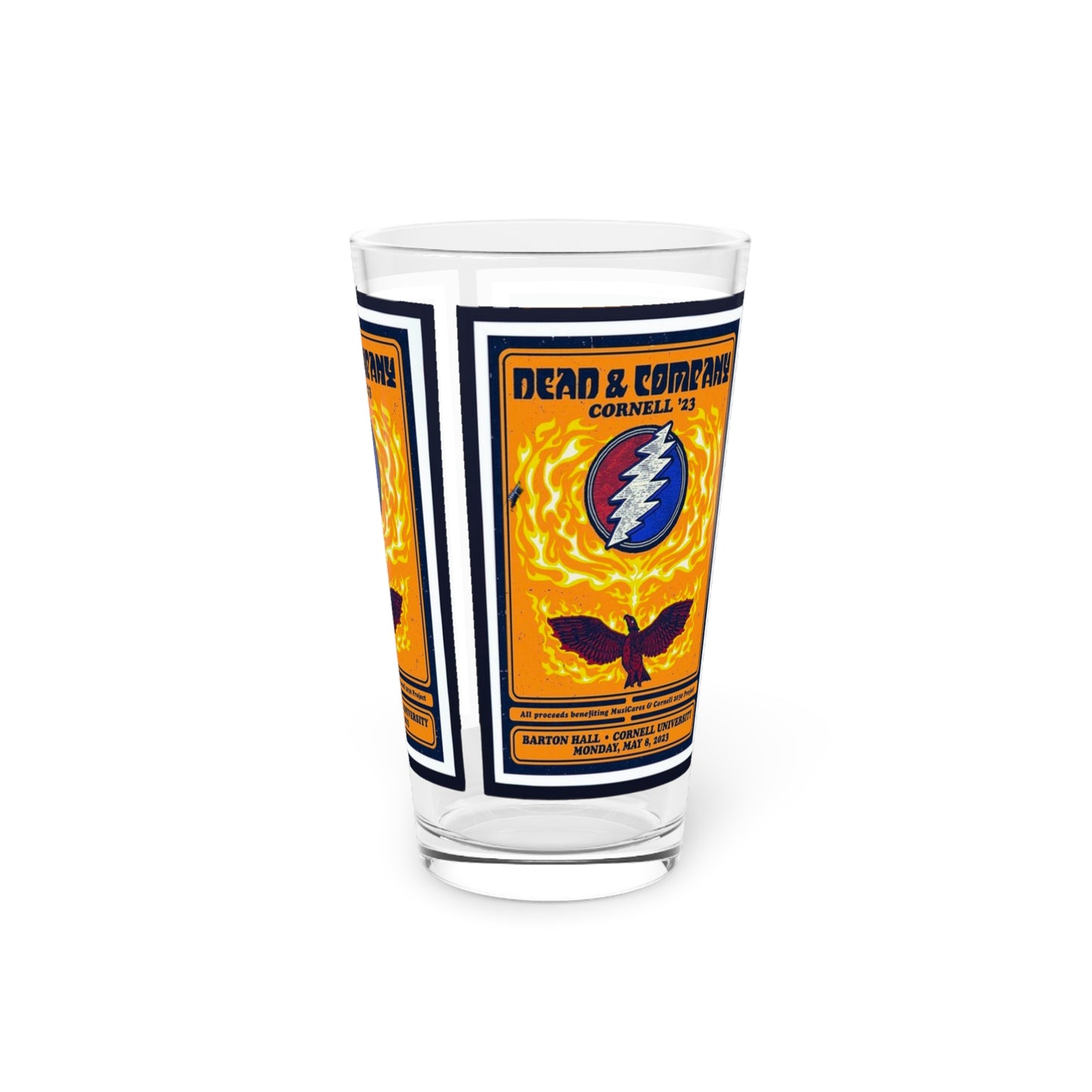 Dead and Co Cornell 23 Pint Glass, 16oz