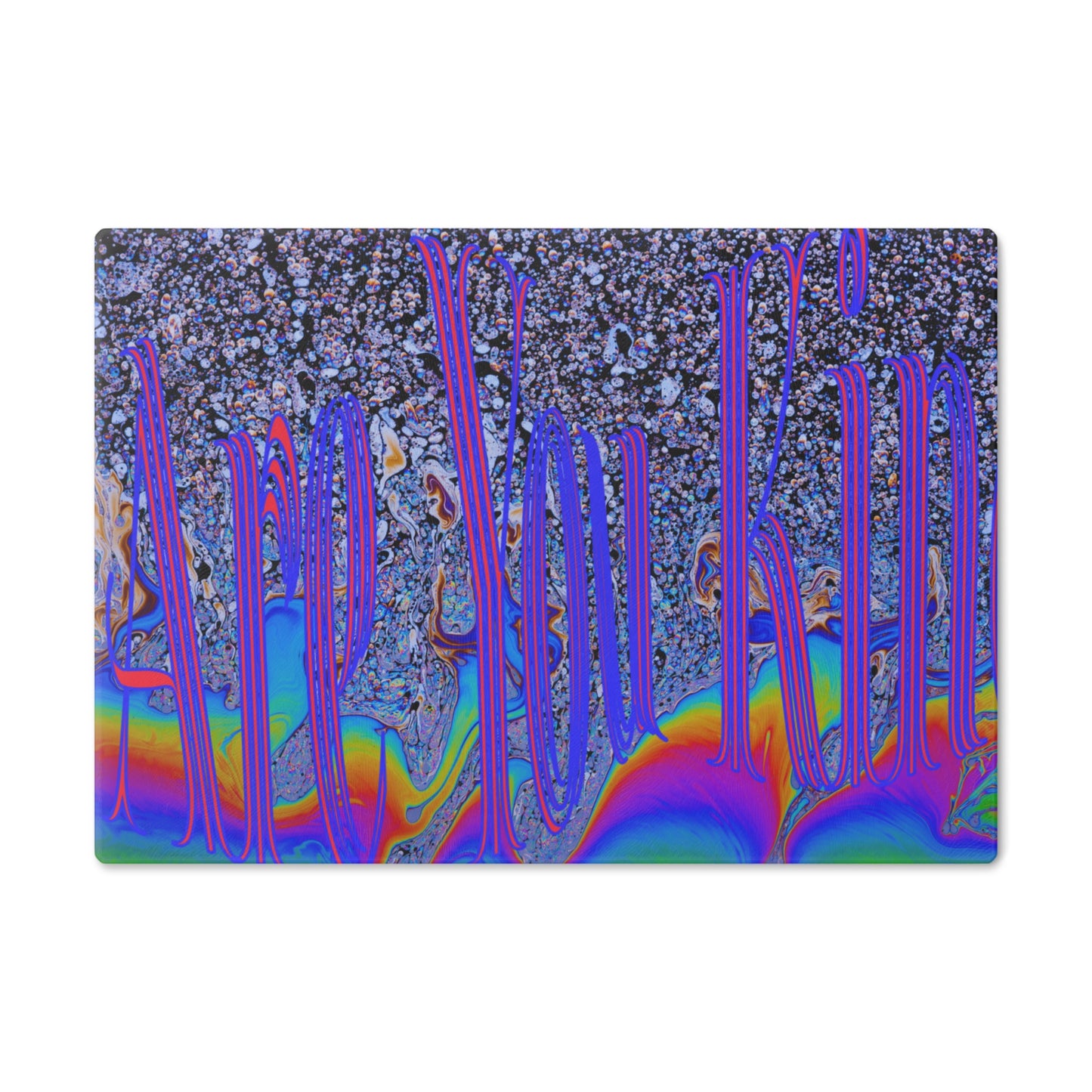 Psychedelic Cutting Board trippy home decor for the kitchen