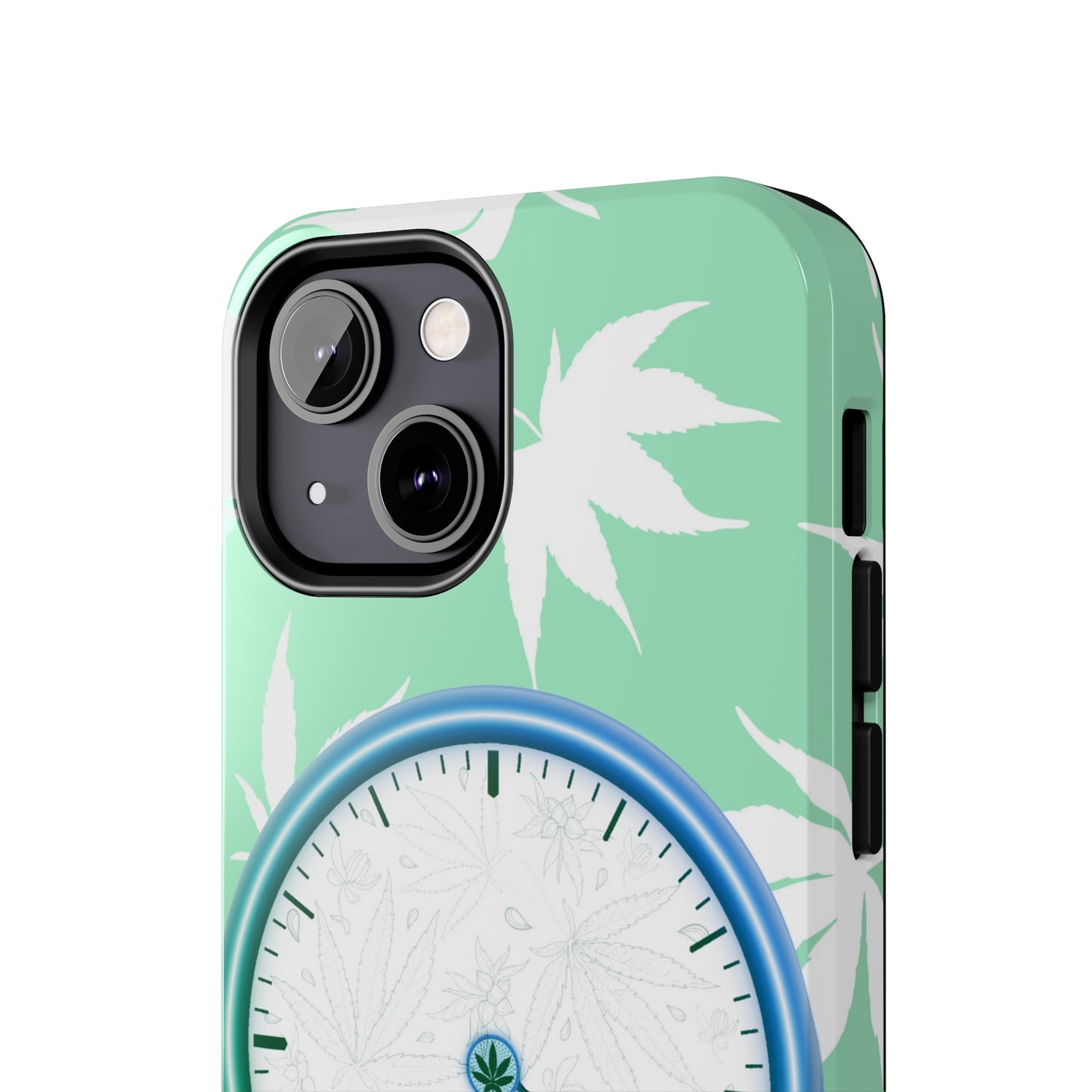 420 clock cannabis tough phone Cases cannabis leaf and 420 clock phone case for high end cannabist