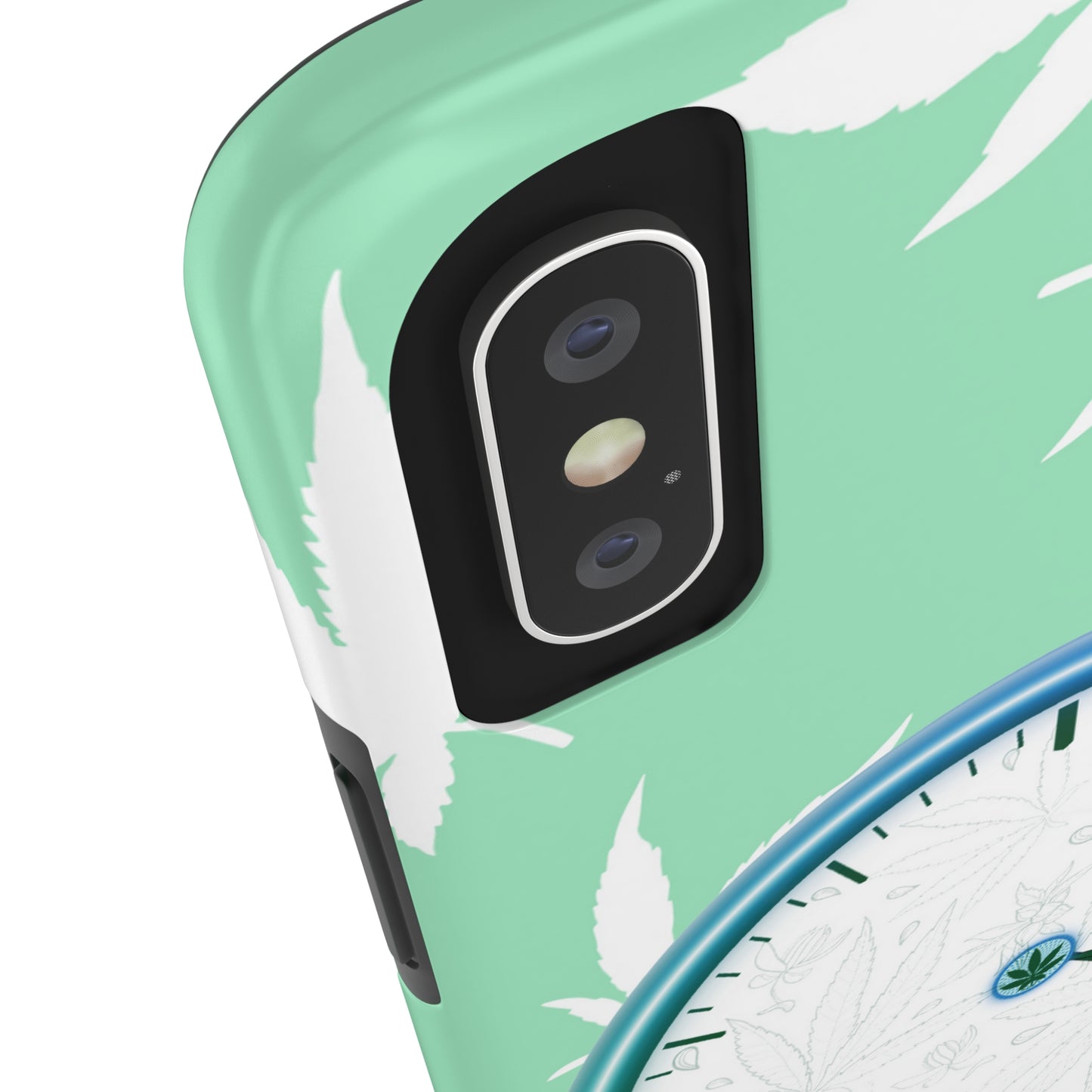 420 clock cannabis tough phone Cases cannabis leaf and 420 clock phone case for high end cannabist