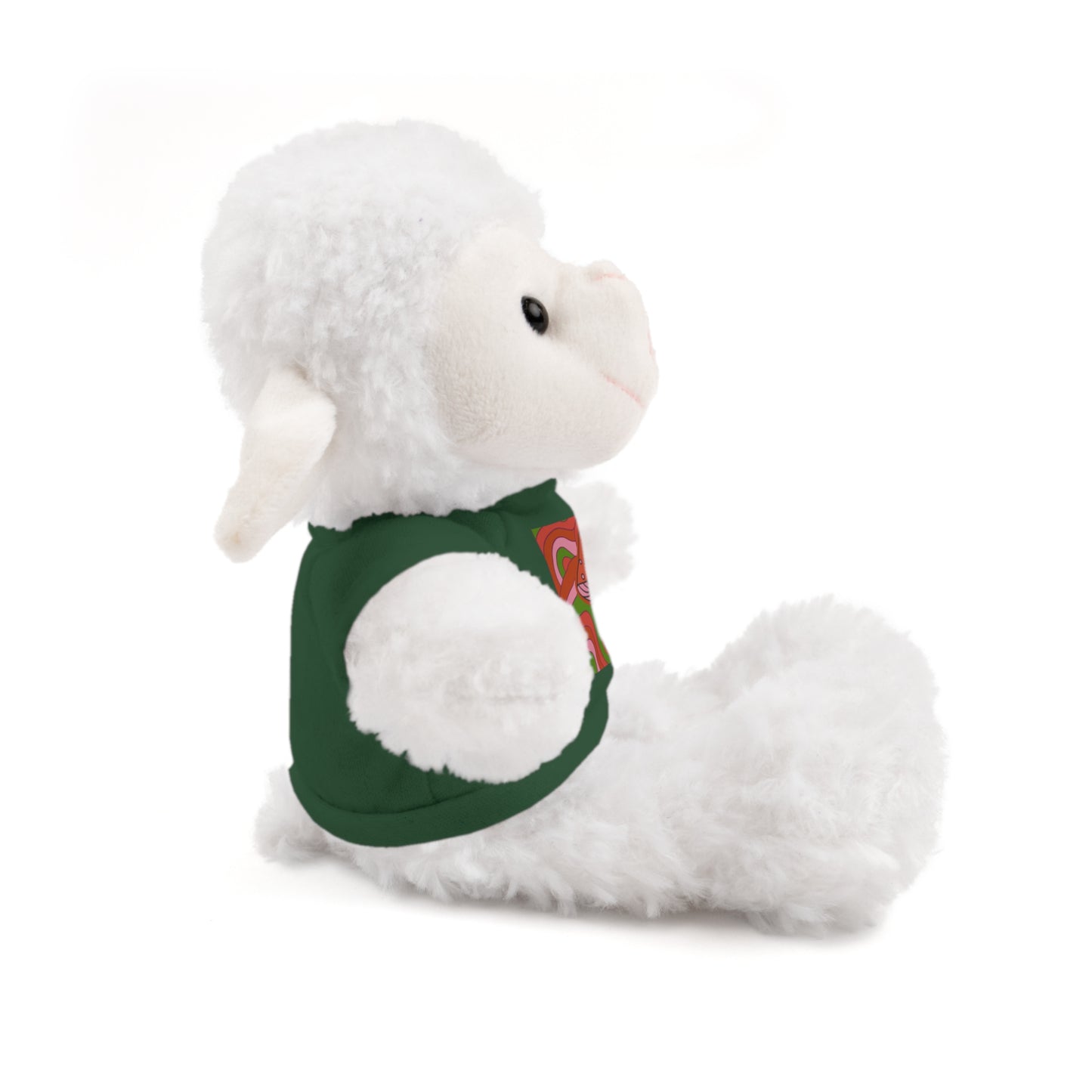 Stuffed Animals with psychedelic mushroom tshirt fun gift for fungi lovers