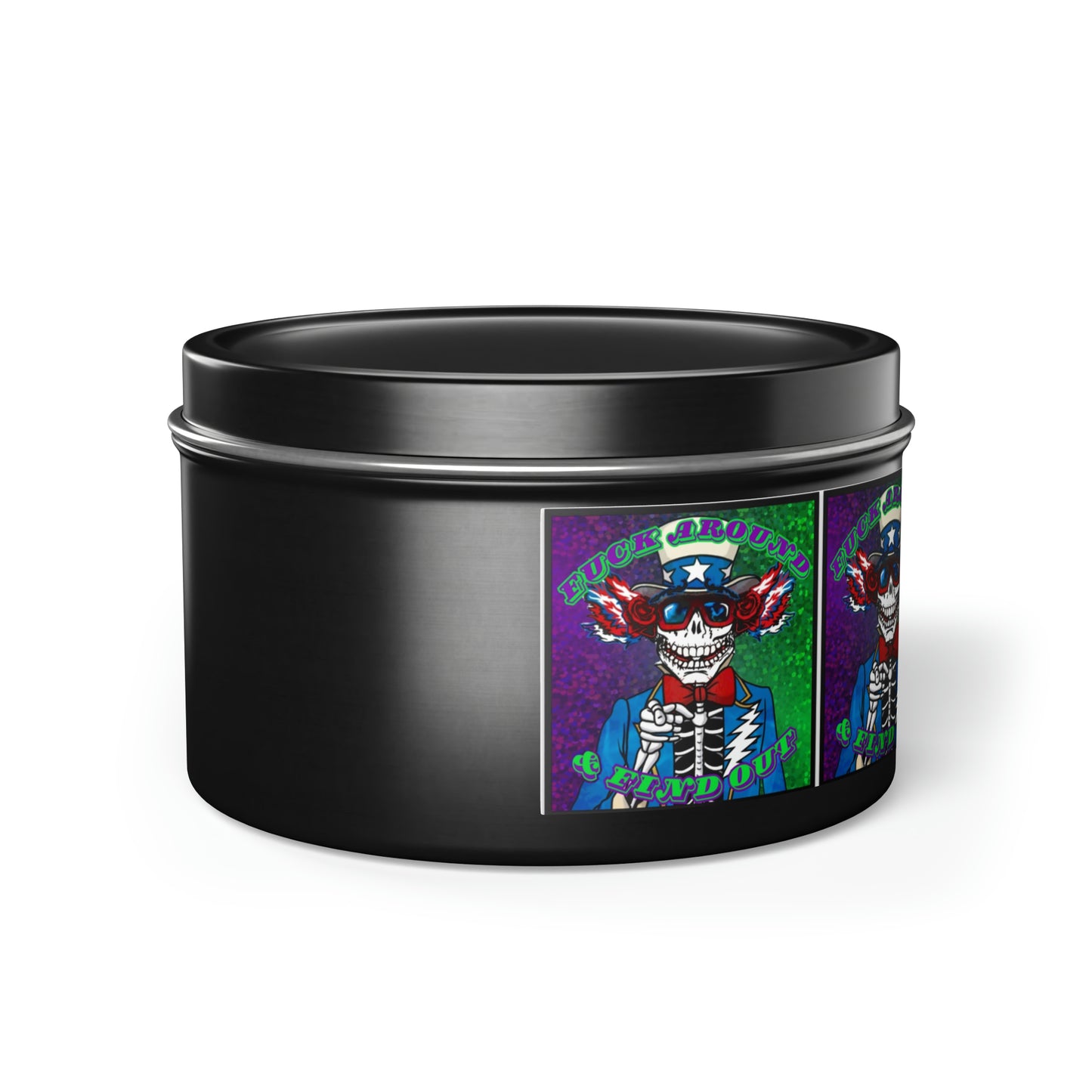 Grateful Dead skeleton candle gift for deadhead hippie rocknroll decor