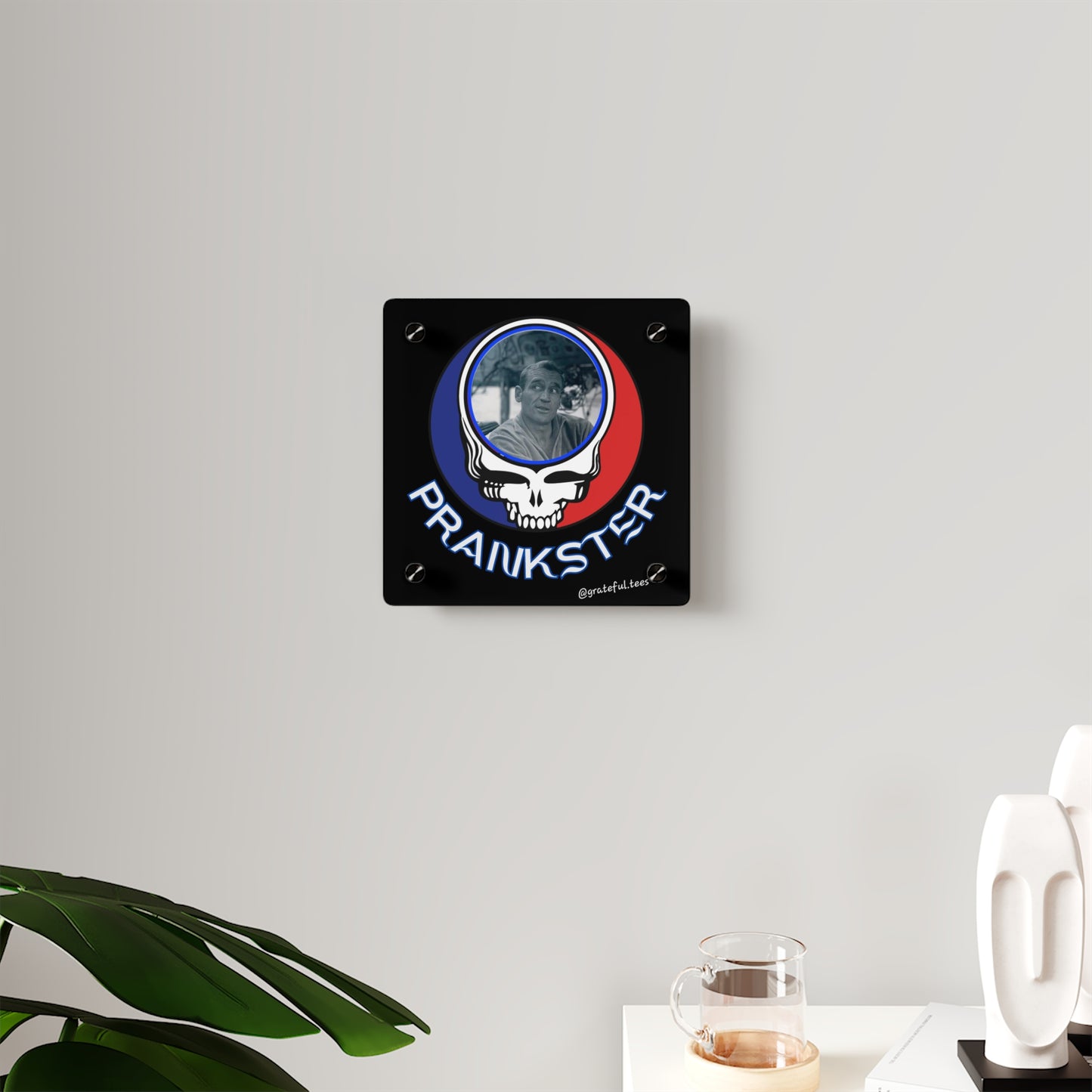 Grateful Dead art Cassady Merry Prankster steal your face Acrylic Wall Art Panels Gratefuldead art