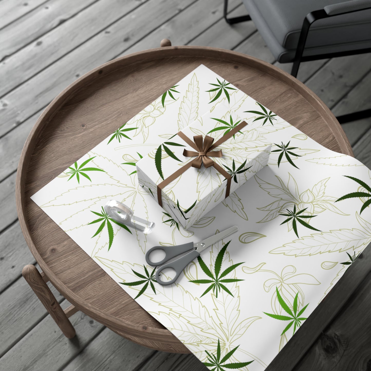 Cannabis leaf print Gift Wrap Papers perfect holiday gift wrap for marijuana lovers 420 gift wrapping paper
