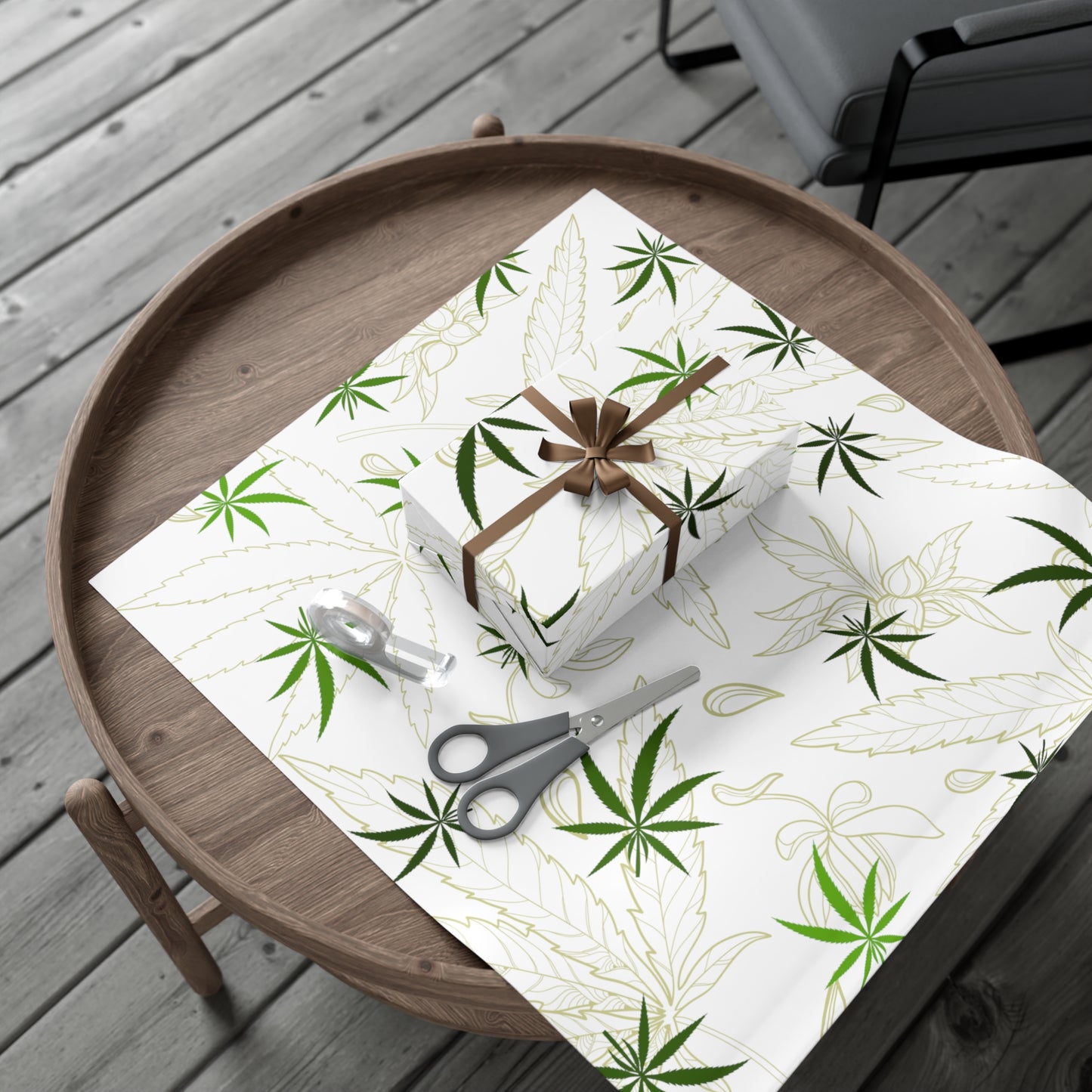Cannabis leaf print Gift Wrap Papers perfect holiday gift wrap for marijuana lovers 420 gift wrapping paper