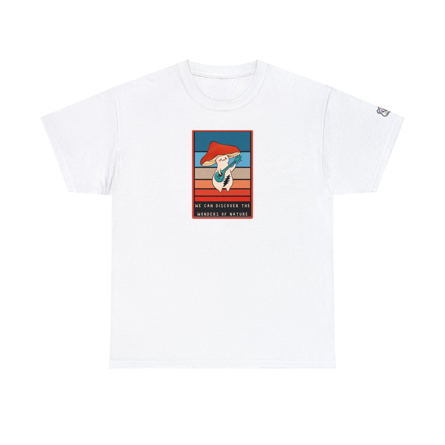 Grateful Dead Sugar Magnolia mushroom tshirt with left sleeve 420 print