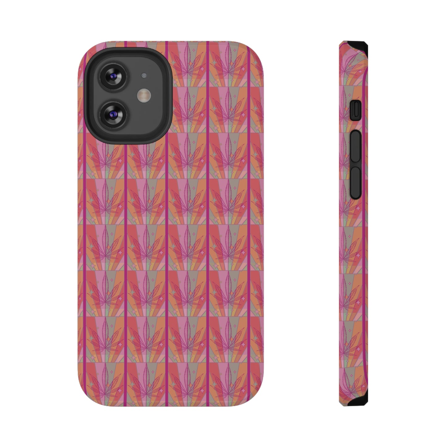 Candycore 420 cannabis Impact Resistant phone case pink
