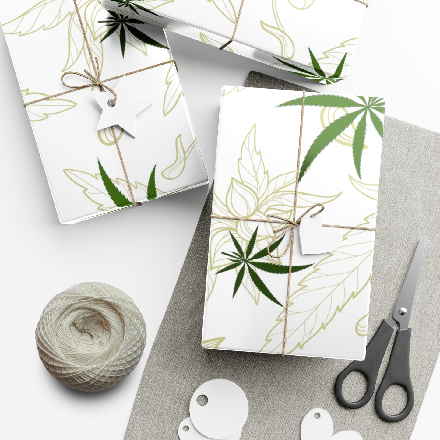 Cannabis leaf print Gift Wrap Papers perfect holiday gift wrap for marijuana lovers 420 gift wrapping paper