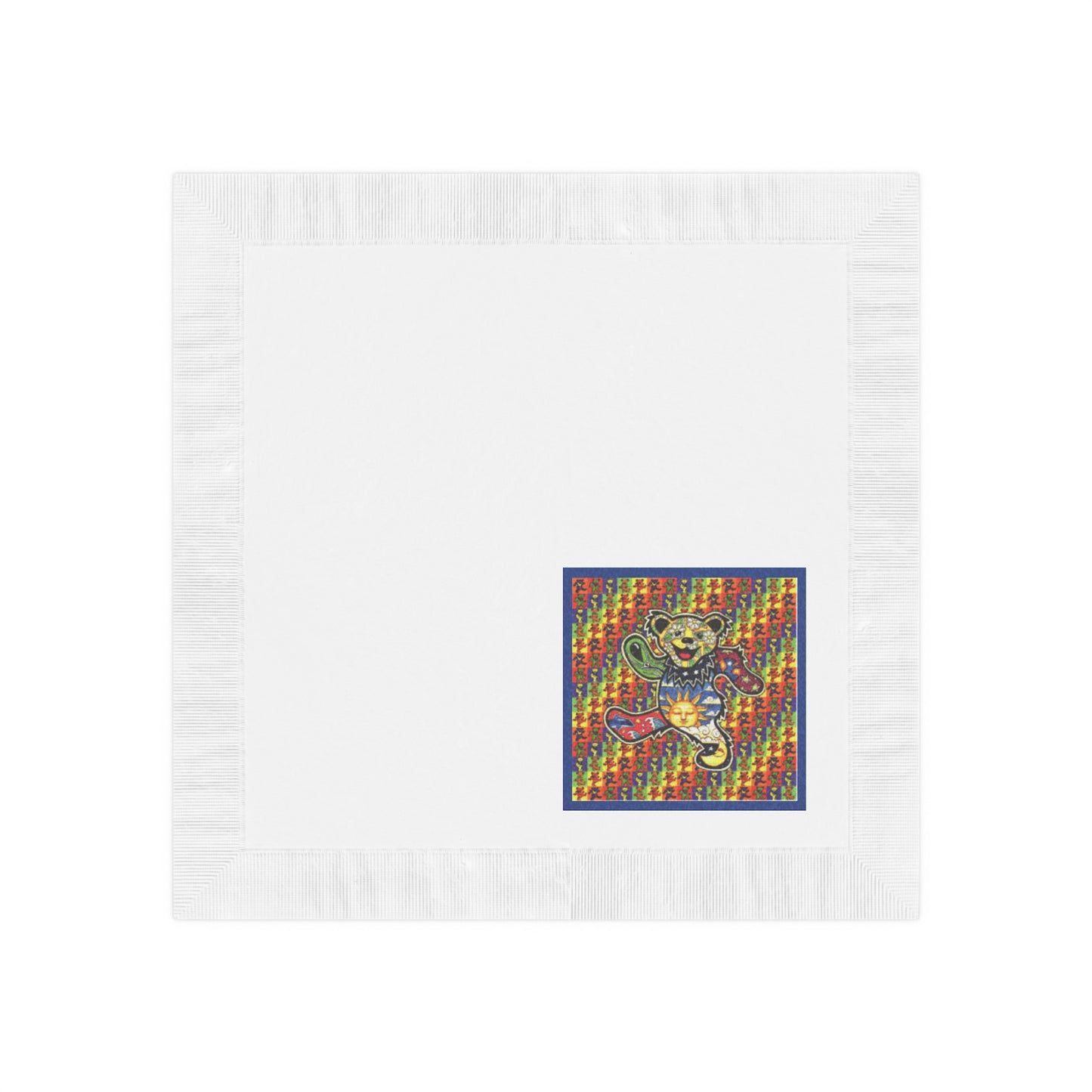 Grateful Dead bears blotter art party napkins perfect for dead head gatherings